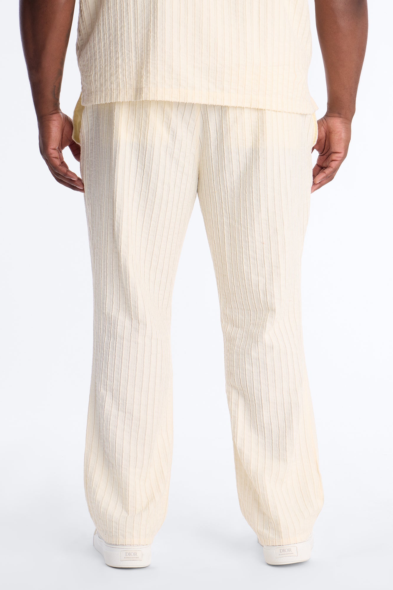 Straight Flare Aegean Pant - Cream Fashion Nova