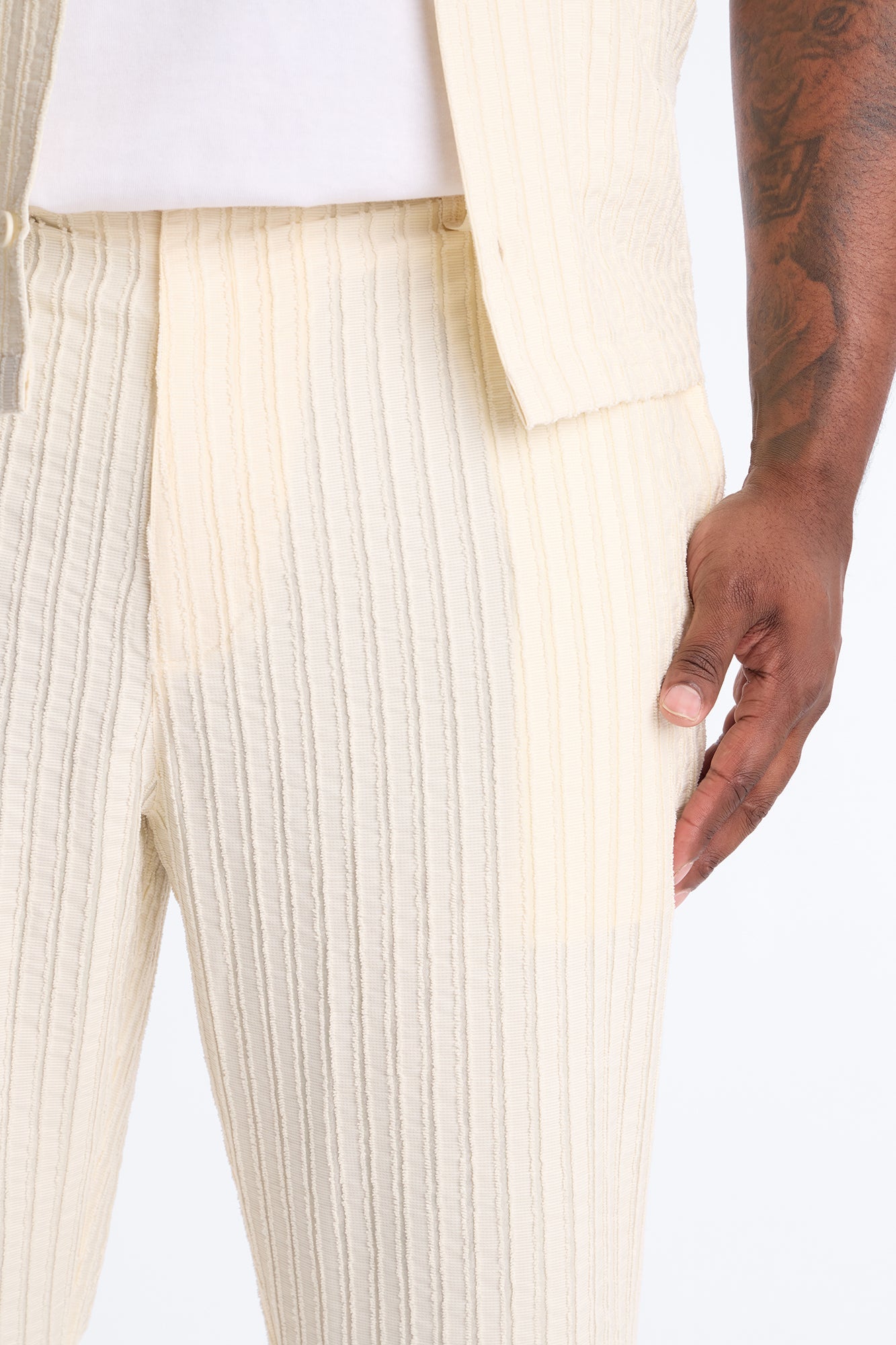 Straight Flare Aegean Pant - Cream Fashion Nova