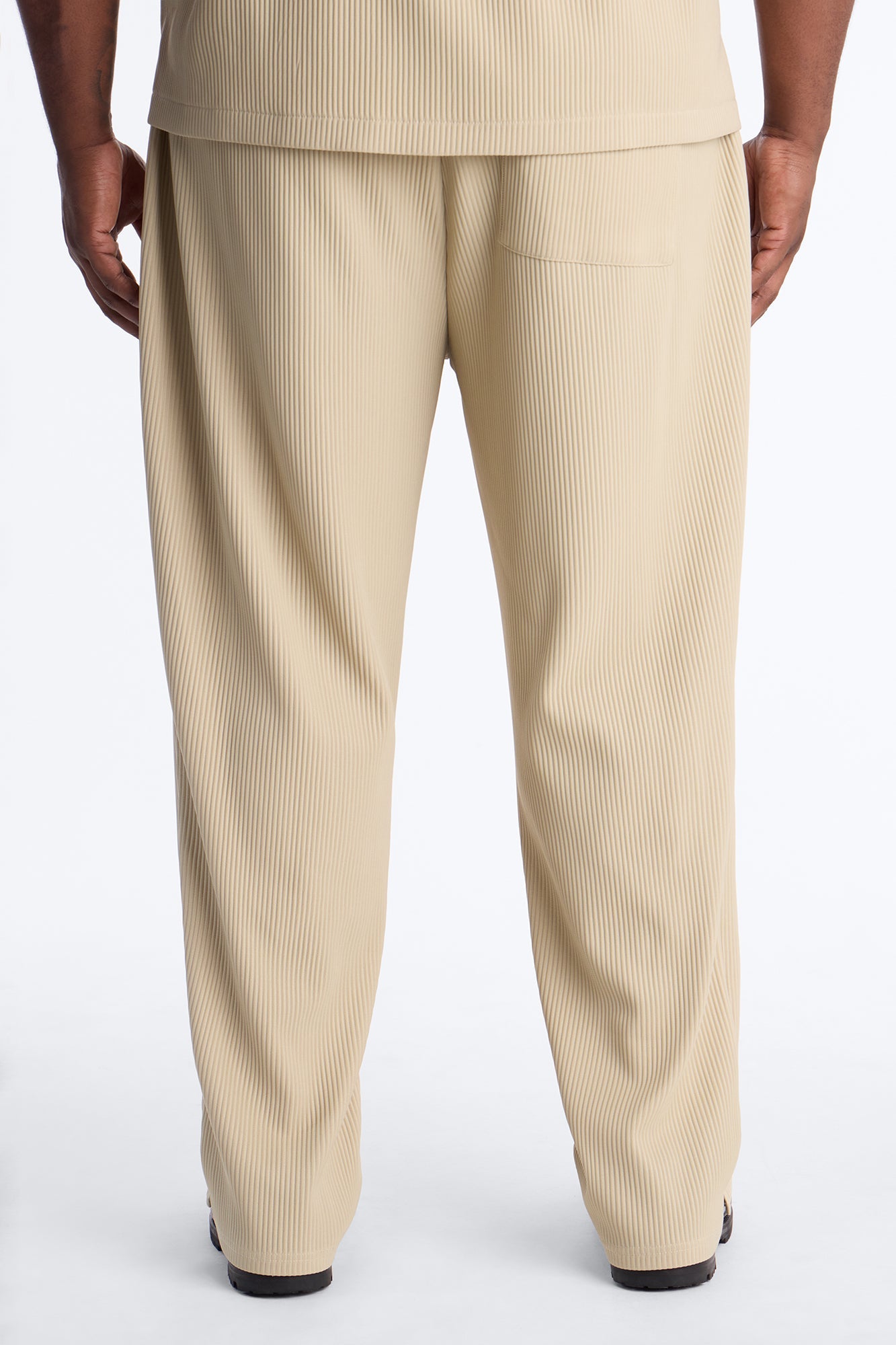 Show Up Slim Slit Pants - Stone Fashion Nova
