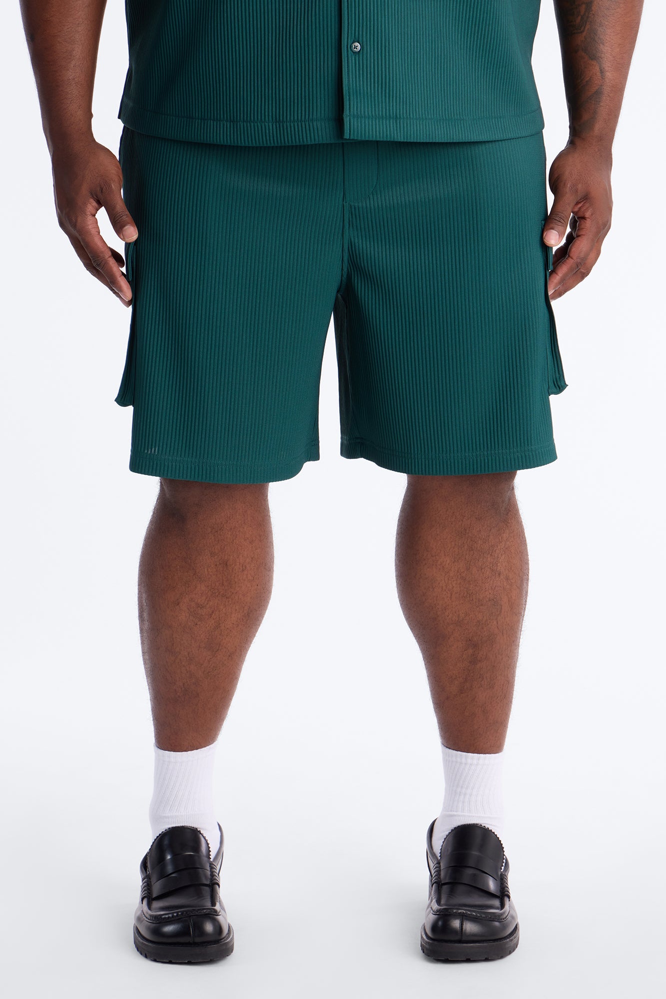 Show Up Relaxed Cargo Short - Teal Fashion Nova