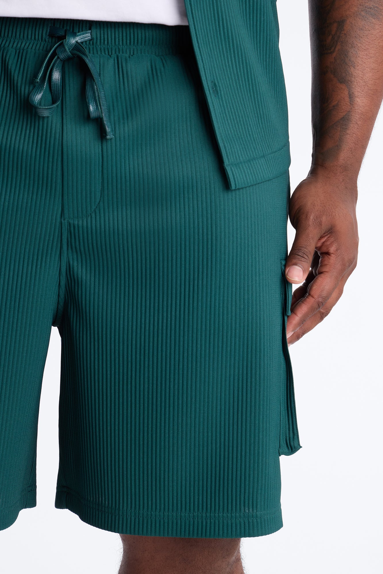 Show Up Relaxed Cargo Short - Teal Fashion Nova