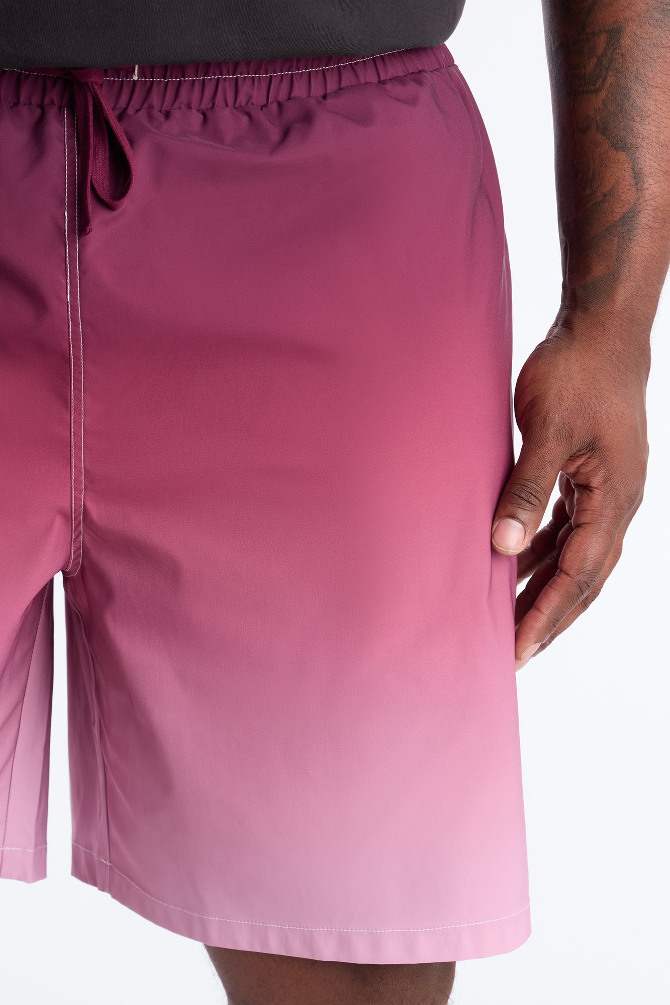 Relaxed Fade Away Ombre Short - Purple Fashion Nova