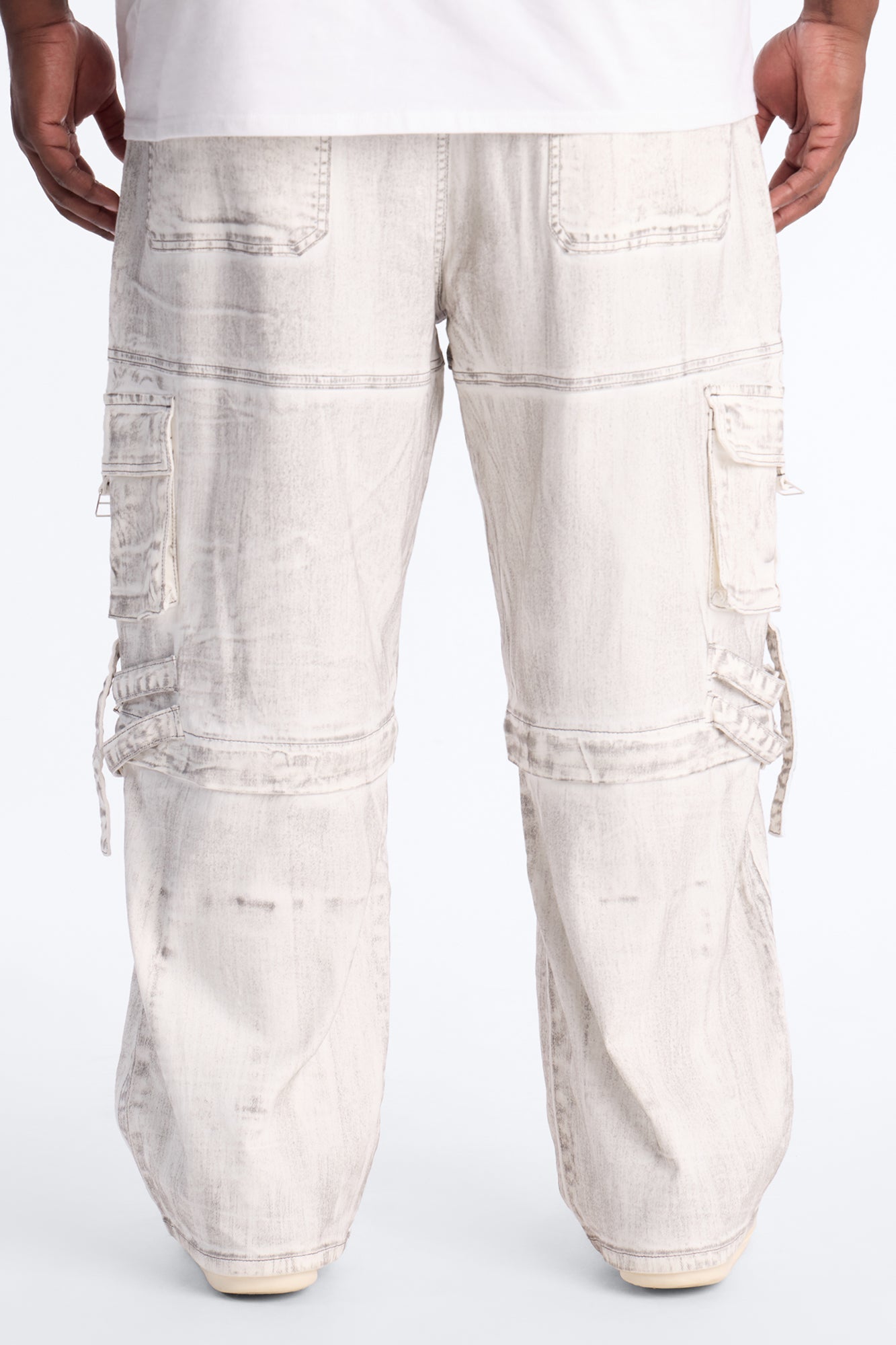 Morph City Switch Cargo Jean - Light Grey Fashion Nova