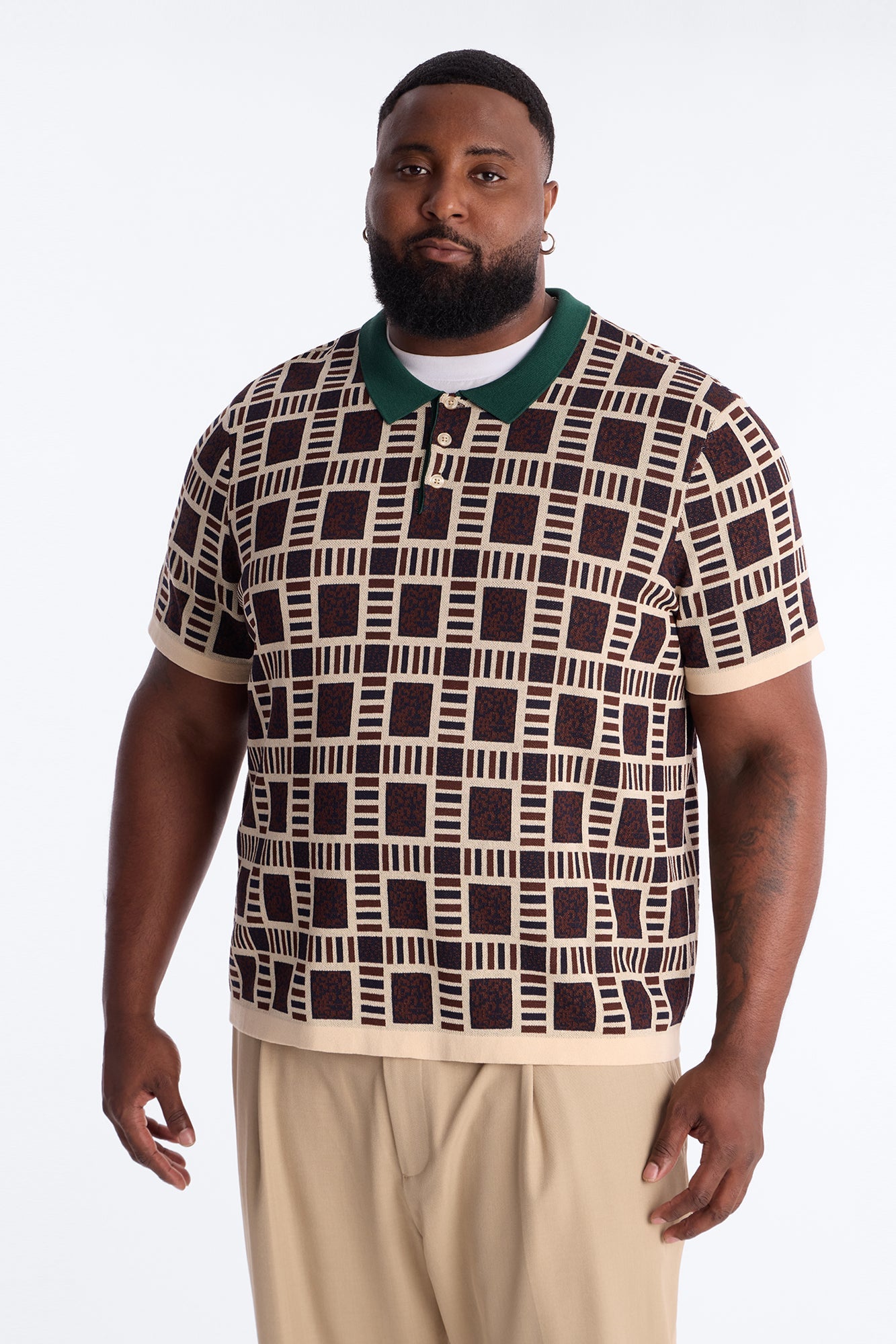 Westbury Knit Polo - Brown Fashion Nova