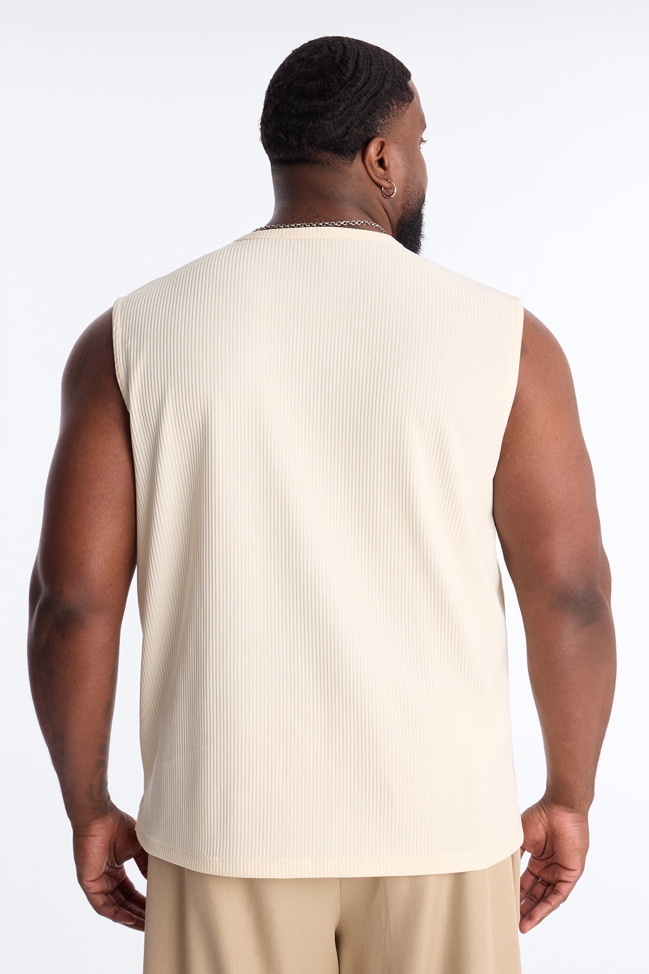 Show Up Muscle Tank - Off White Fashion Nova