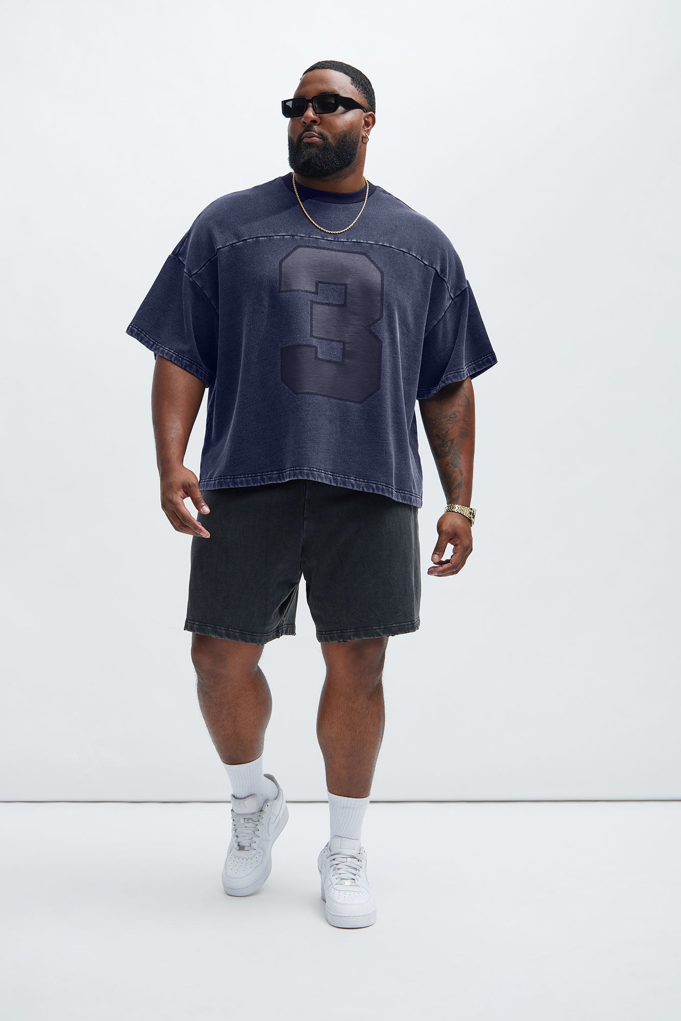 Kyle Oversized Tee - Navy Fashion Nova