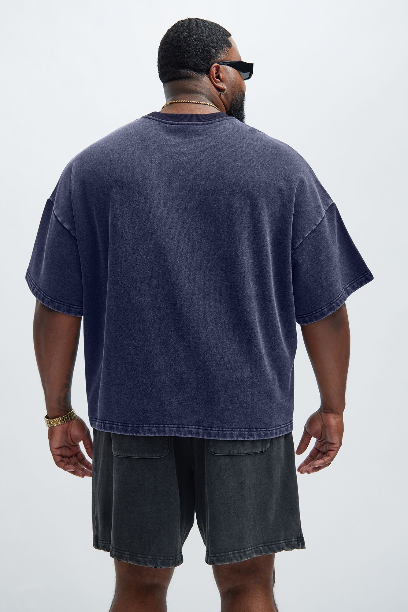 Kyle Oversized Tee - Navy Fashion Nova