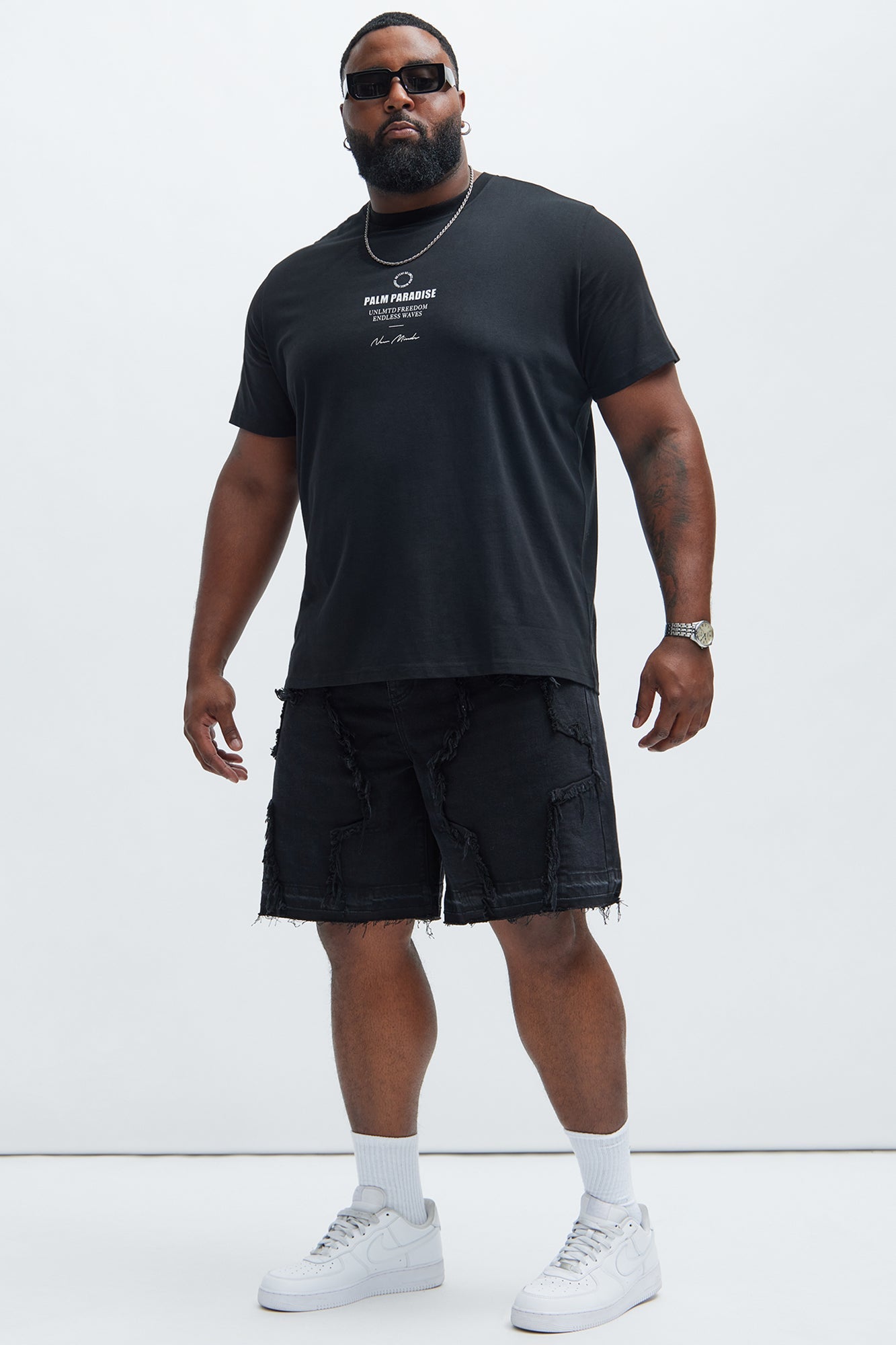 Barker Relaxed Denim Shorts - Black Fashion Nova