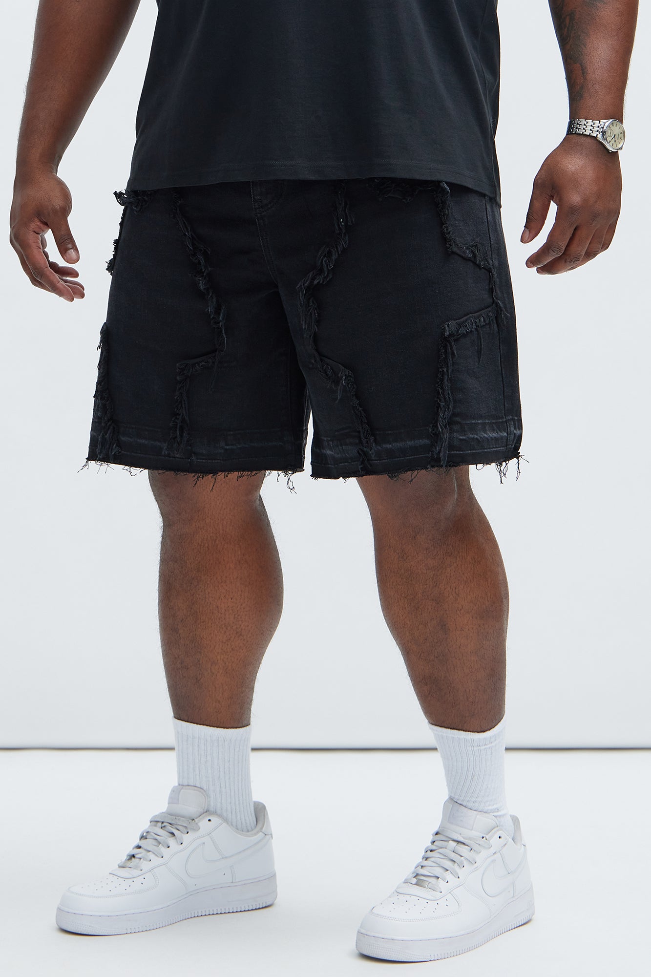 Barker Relaxed Denim Shorts - Black Fashion Nova