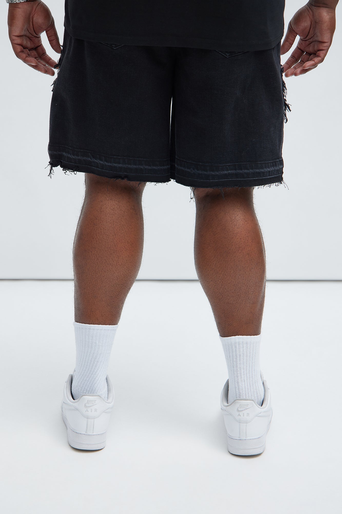 Barker Relaxed Denim Shorts - Black Fashion Nova
