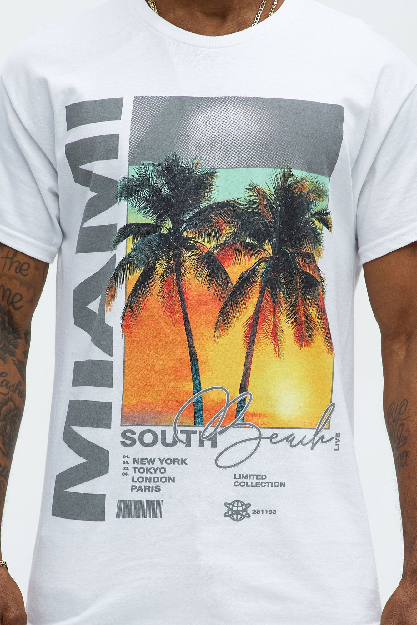 Miami South Beach Short Sleeve Tee - White Fashion Nova