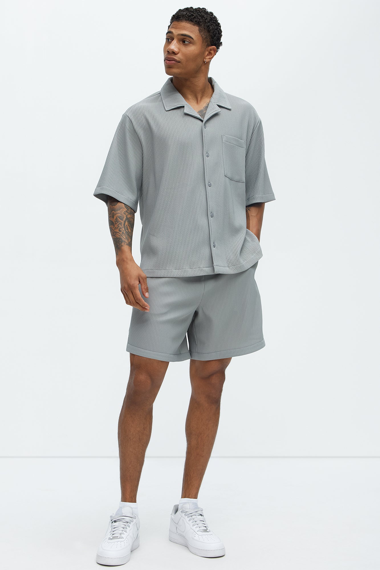 Show Up Basketball Short - Grey Fashion Nova