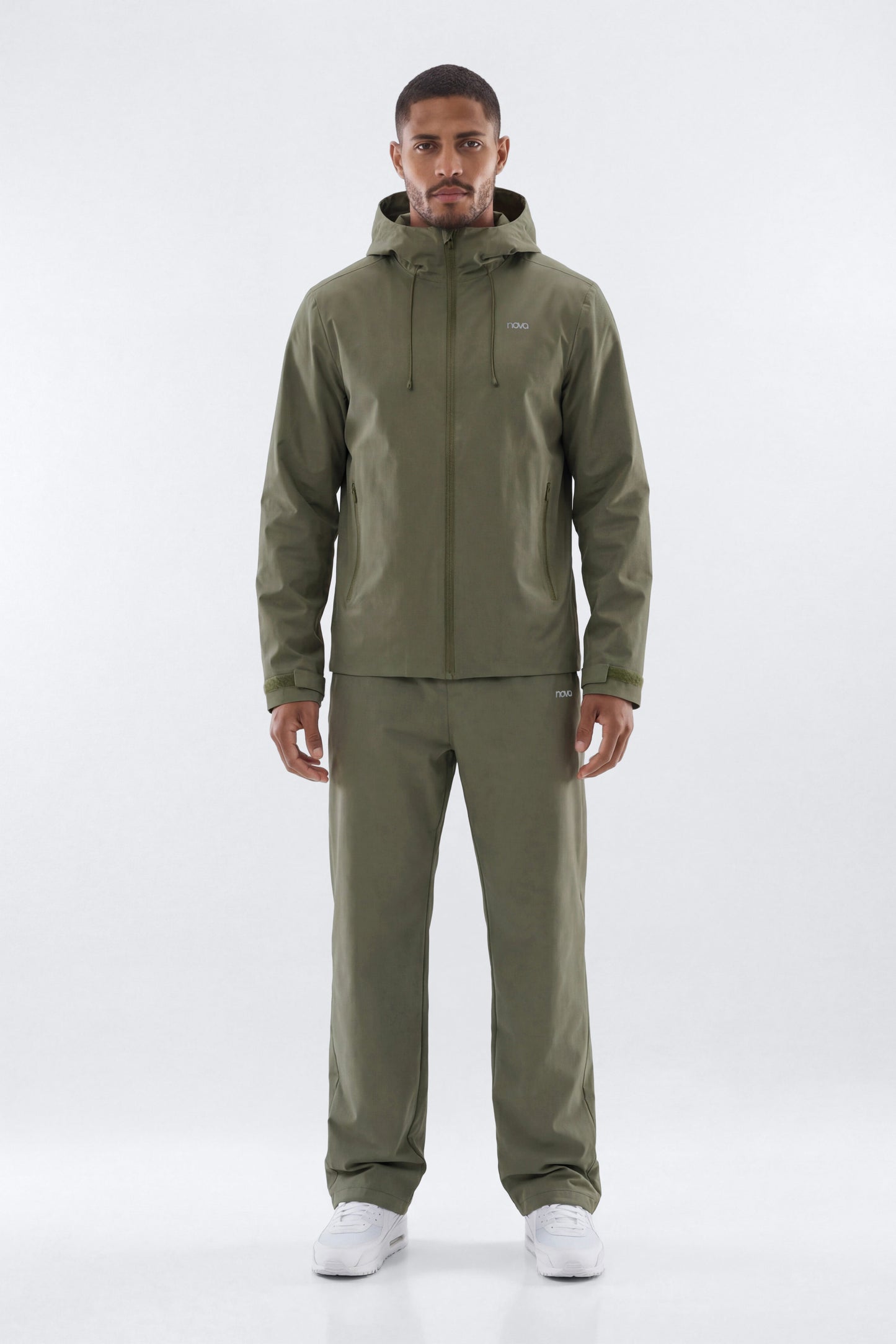 ActiveNylon™ Full Zip Hooded Jacket - Moss Fashion Nova