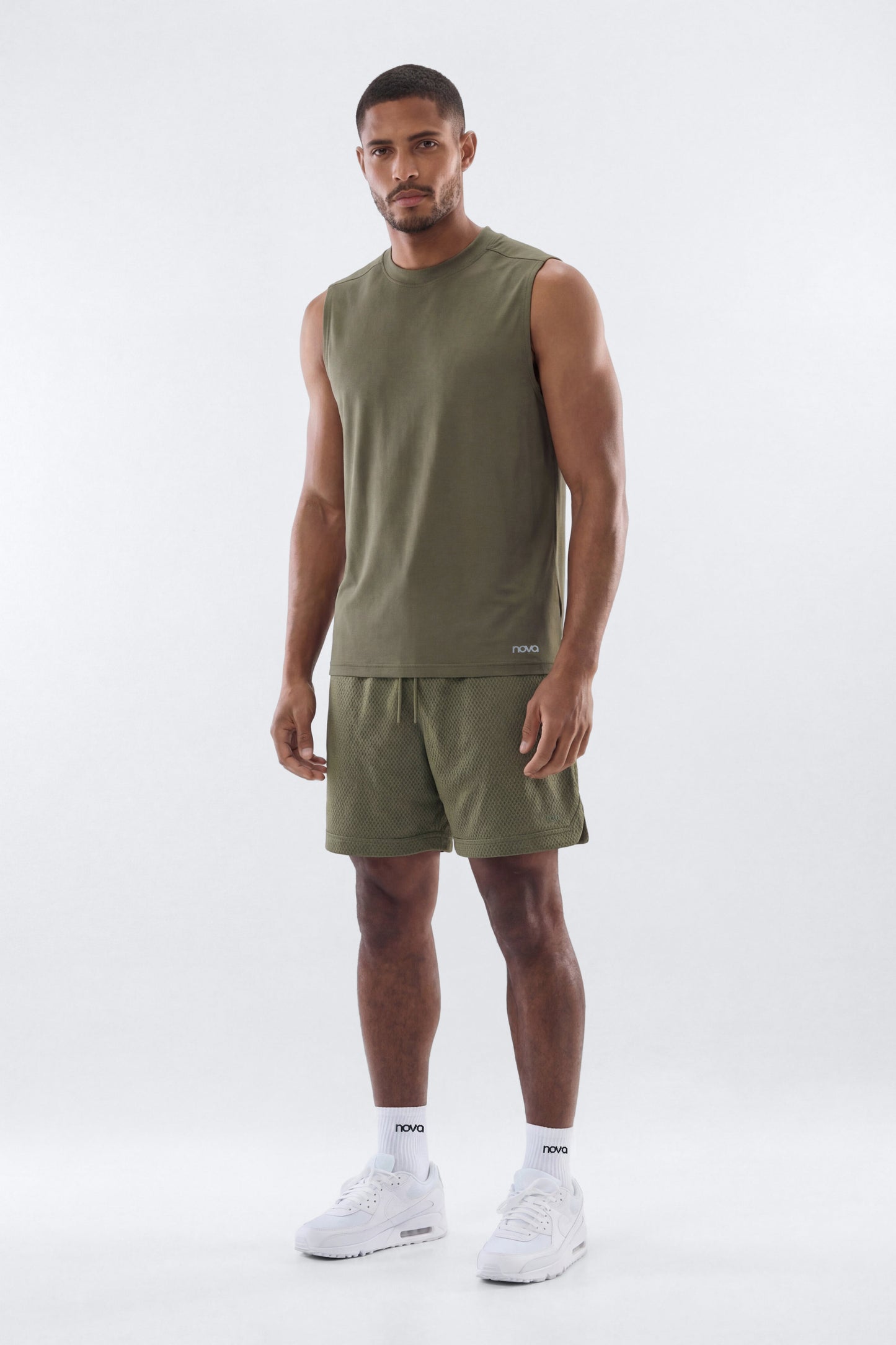 Athletic Mesh 7″ Basketball Shorts - Moss Fashion Nova