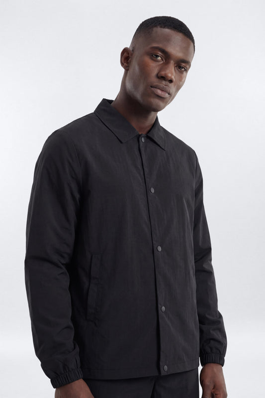 CoreNylon Active Coach's Jacket - Black Fashion Nova