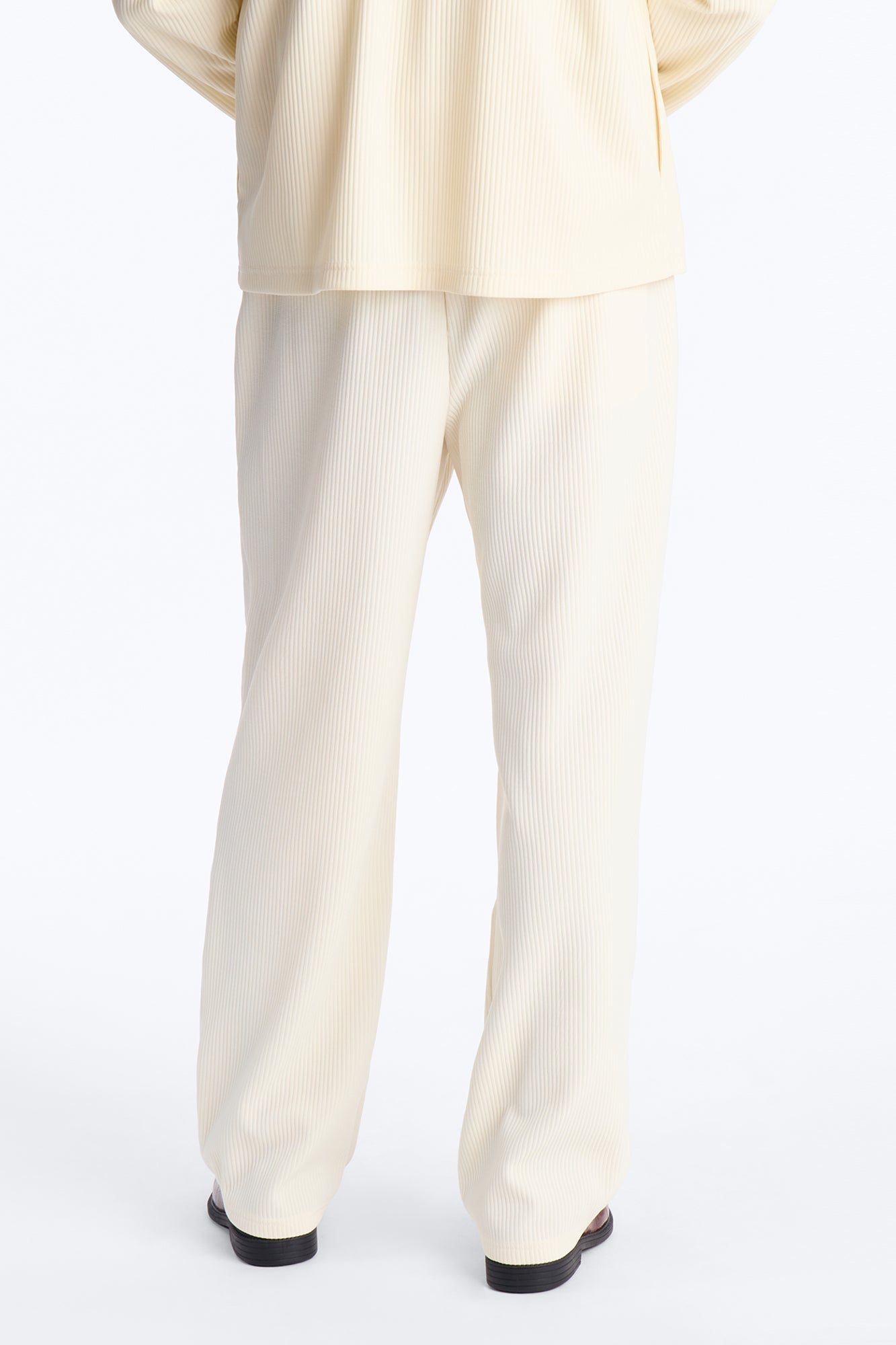 Show Up Straight Pleated Casual Trouser - Cream Fashion Nova