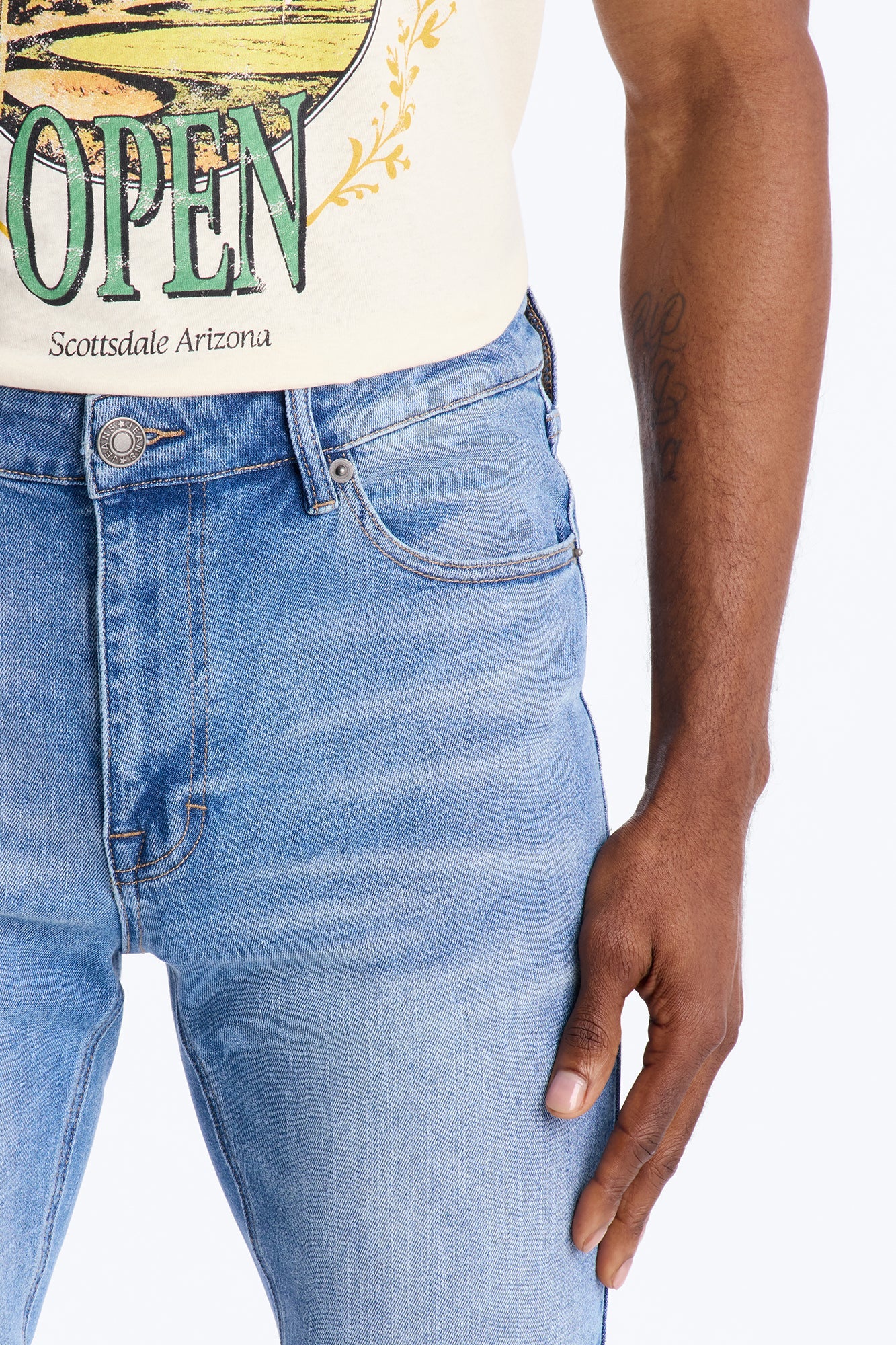 Essential Skinny Stretch Jean - Medium Blue Wash Fashion Nova