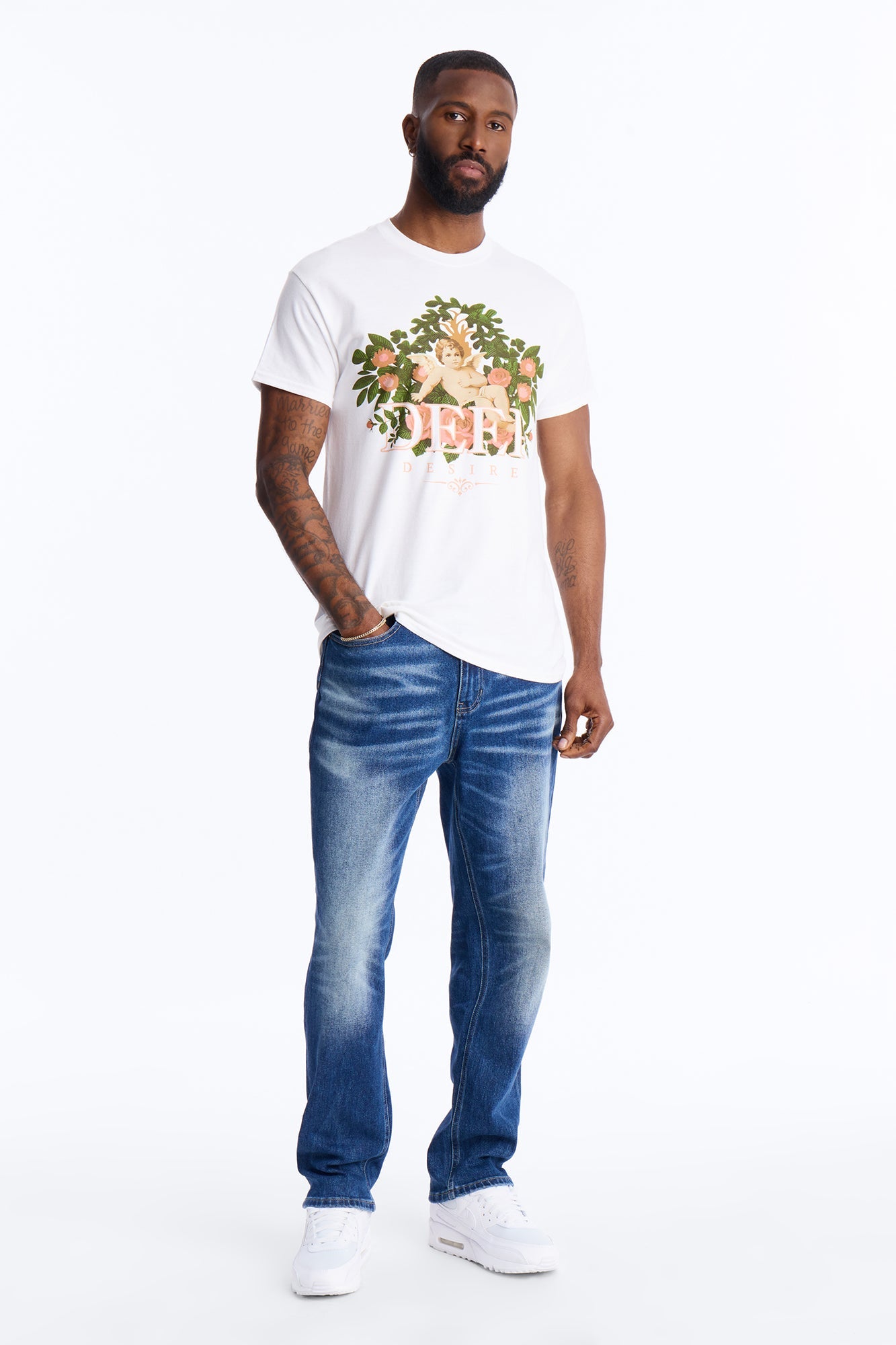 Deep Desire Short Sleeve Tee - White Fashion Nova