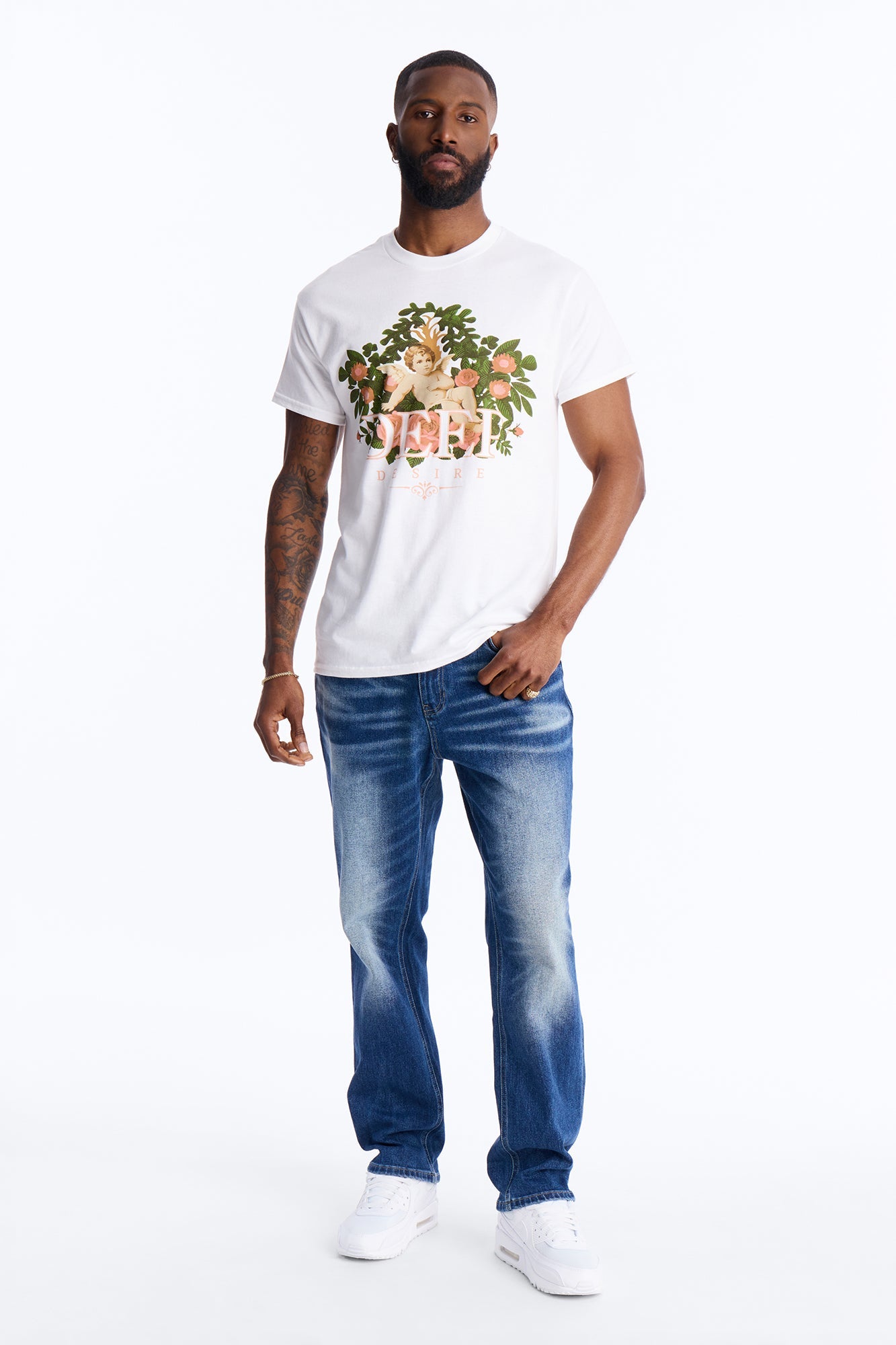 With It Slim Jeans - Medium Blue Wash Fashion Nova