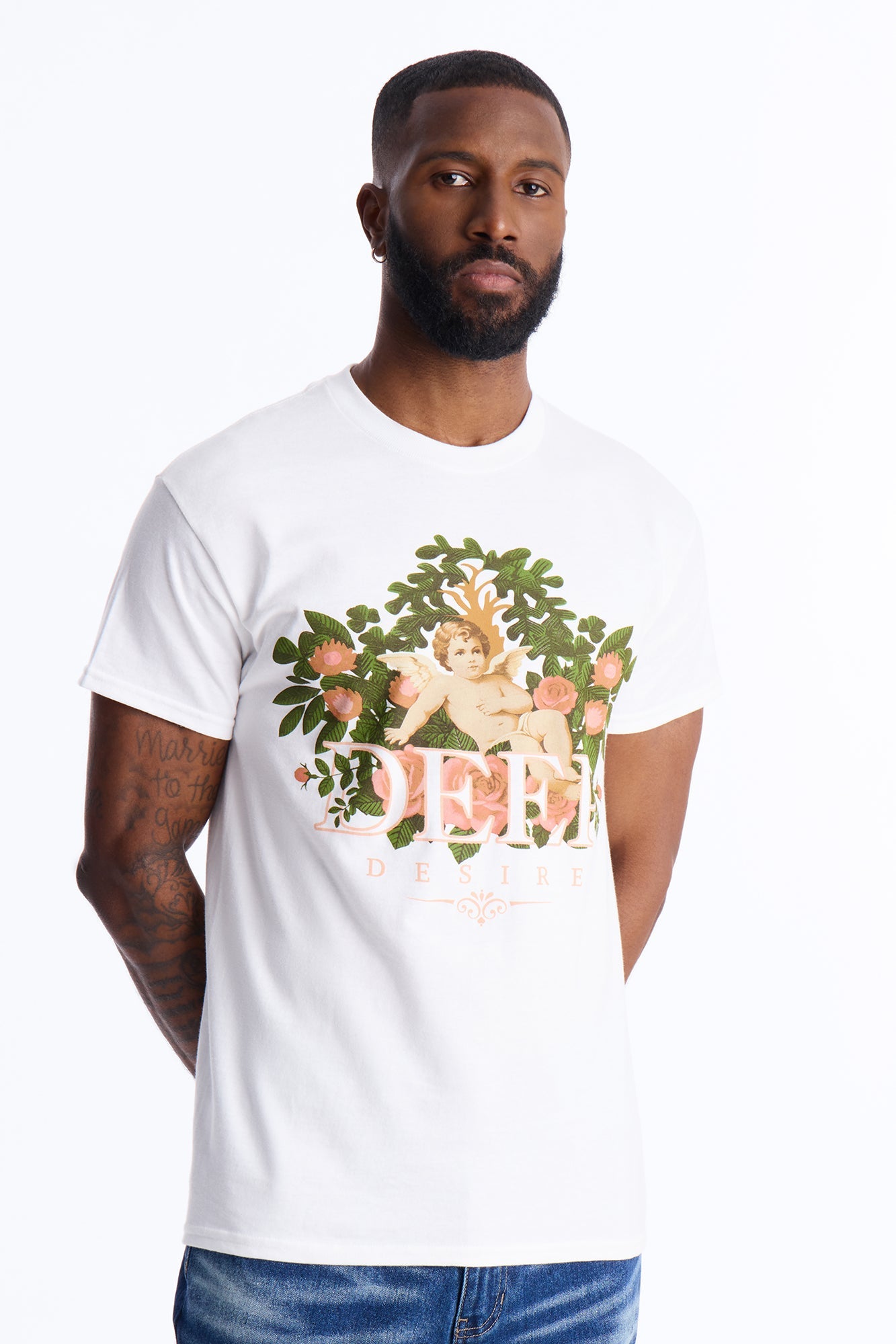Deep Desire Short Sleeve Tee - White Fashion Nova