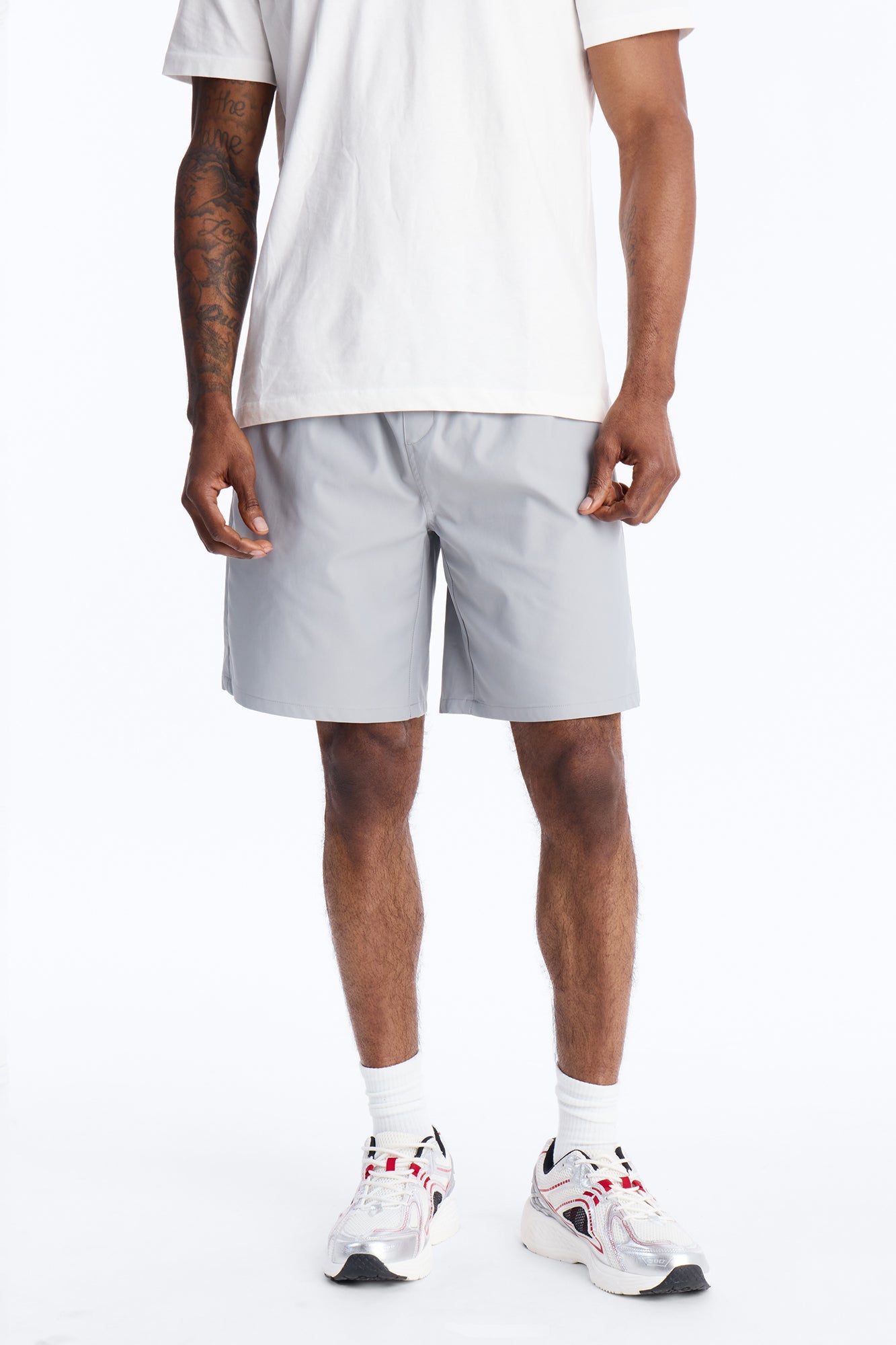 Relaxed City Relay Short - Grey Fashion Nova