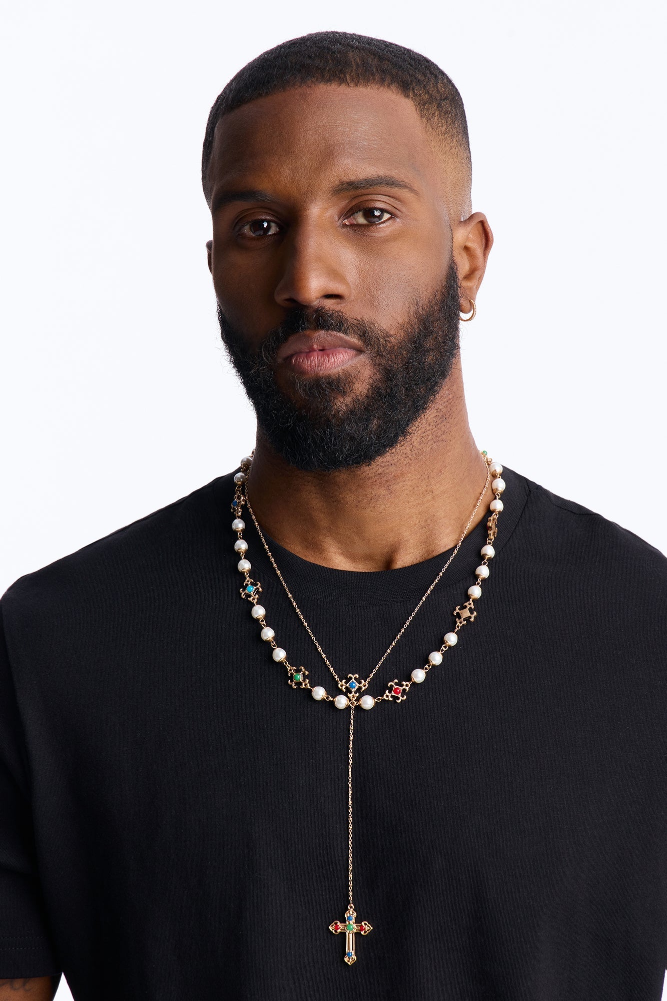 Crosswired Necklace Set - Gold Fashion Nova