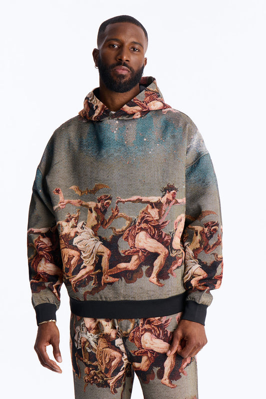 Snakes On The Plains Tapestry Oversized Hoodie - Multi Color Fashion Nova