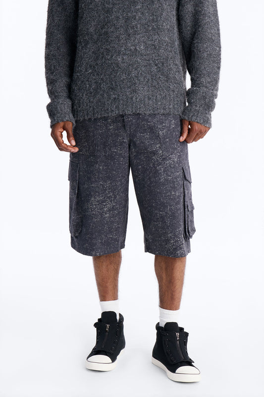 Baggy Mental State Cargo Short - Charcoal Fashion Nova