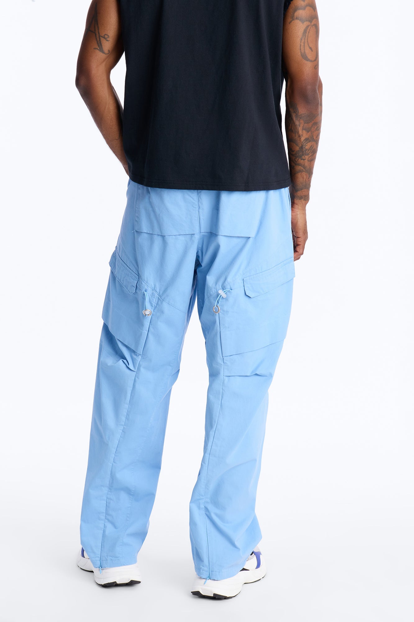 Barrel Accordion Pant - Blue Fashion Nova