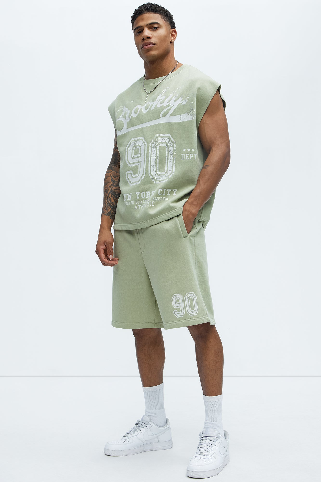 90s Sweatshorts - Green Fashion Nova