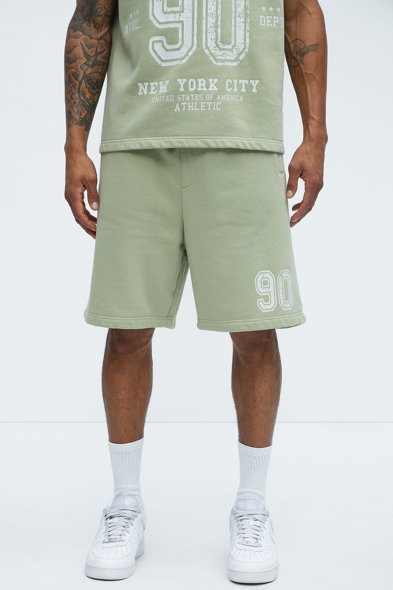 90s Sweatshorts - Green Fashion Nova