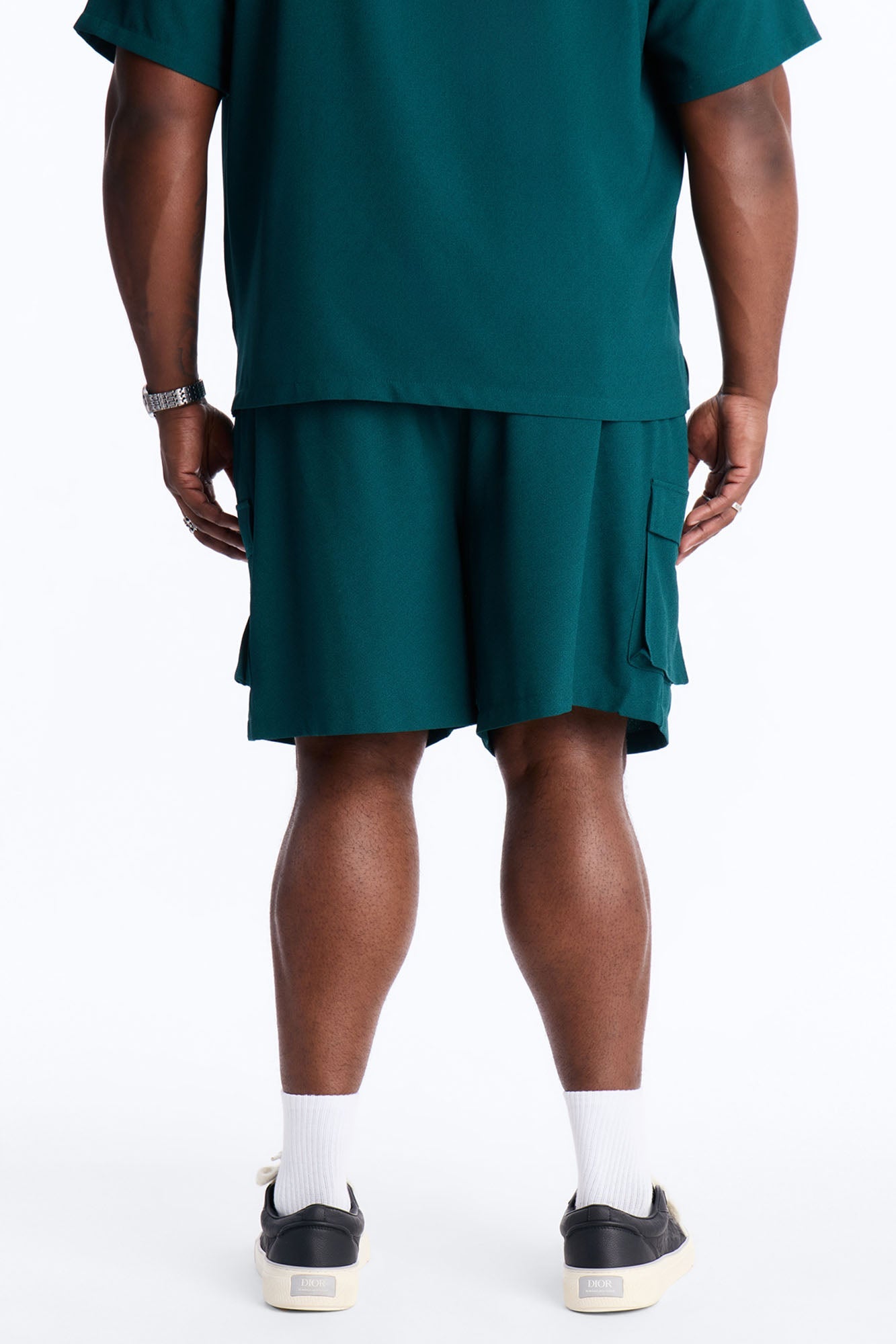 Golden Hour Relaxed Cargo Short - Hunter Green Fashion Nova