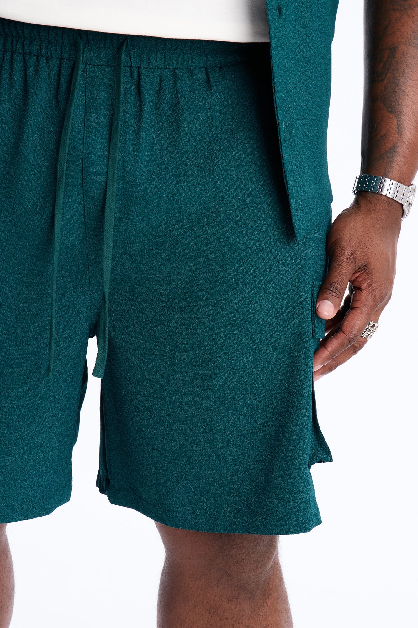 Golden Hour Relaxed Cargo Short - Hunter Green Fashion Nova