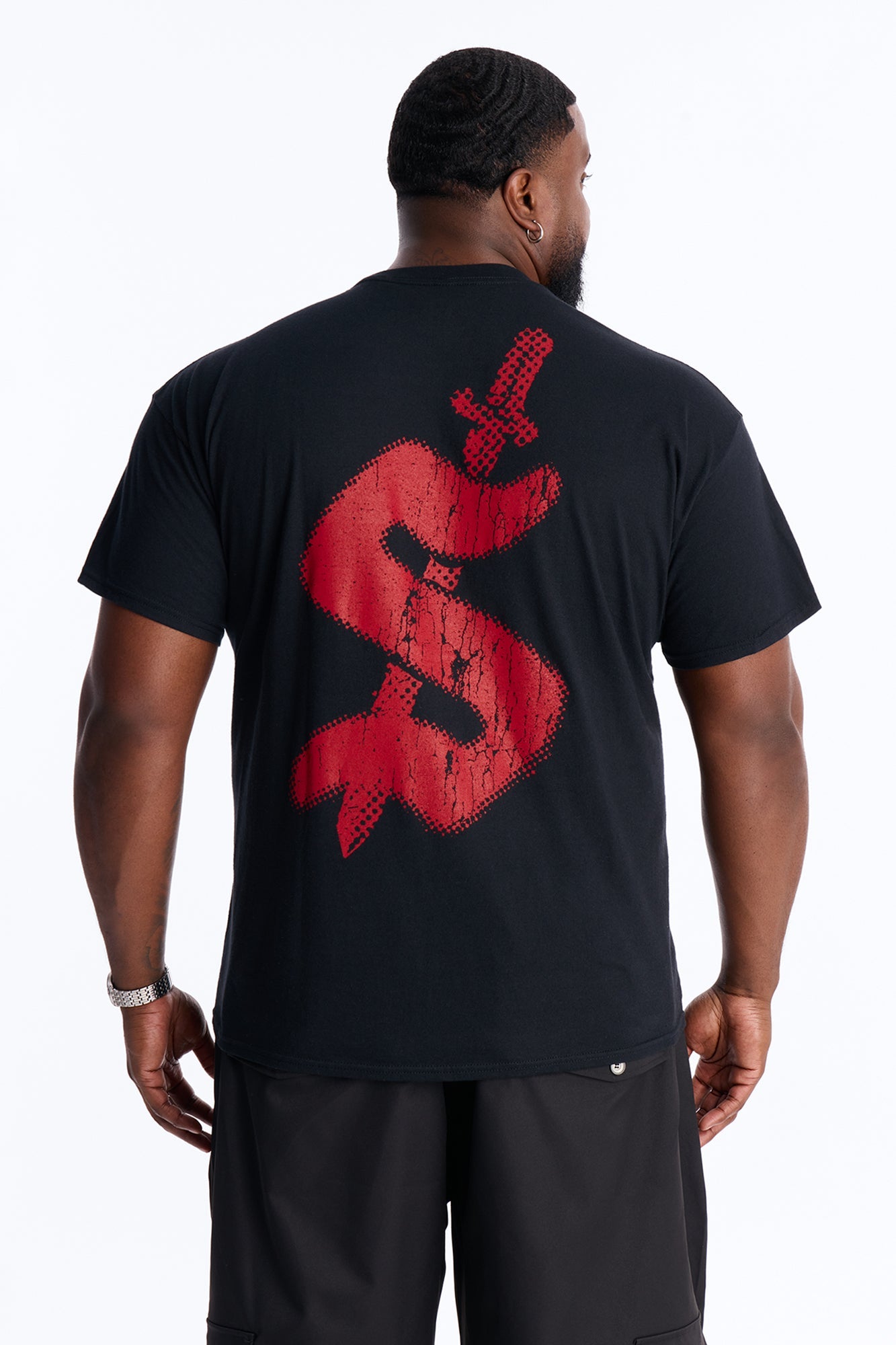 21 Savage Distressed Short Sleeve Tee - Black Fashion Nova