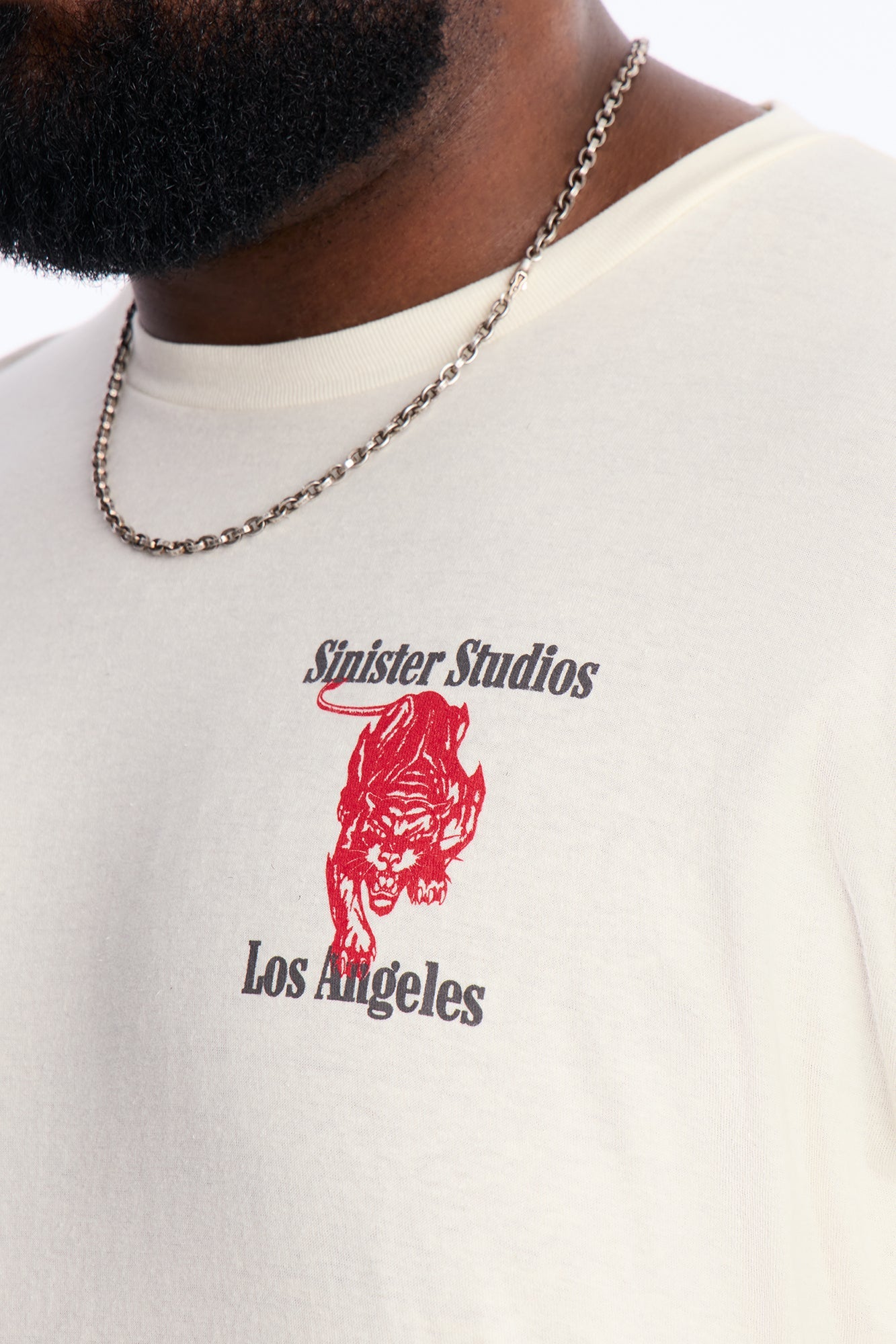 Sinister Studios LA Short Sleeve Tee - Cream Fashion Nova