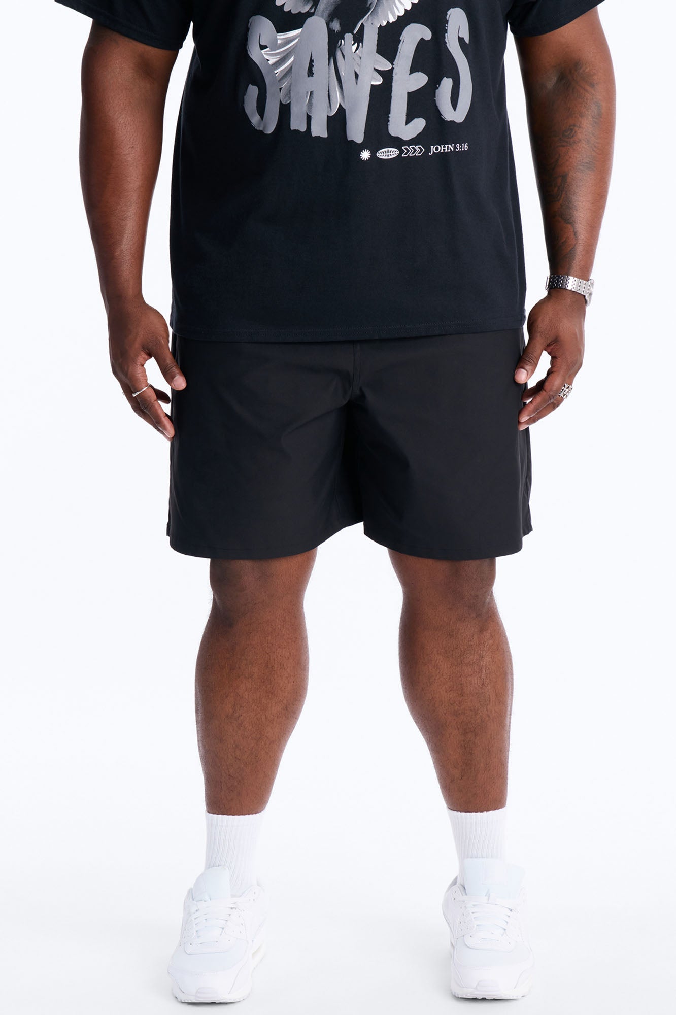 Relaxed City Relay Short - Black Fashion Nova