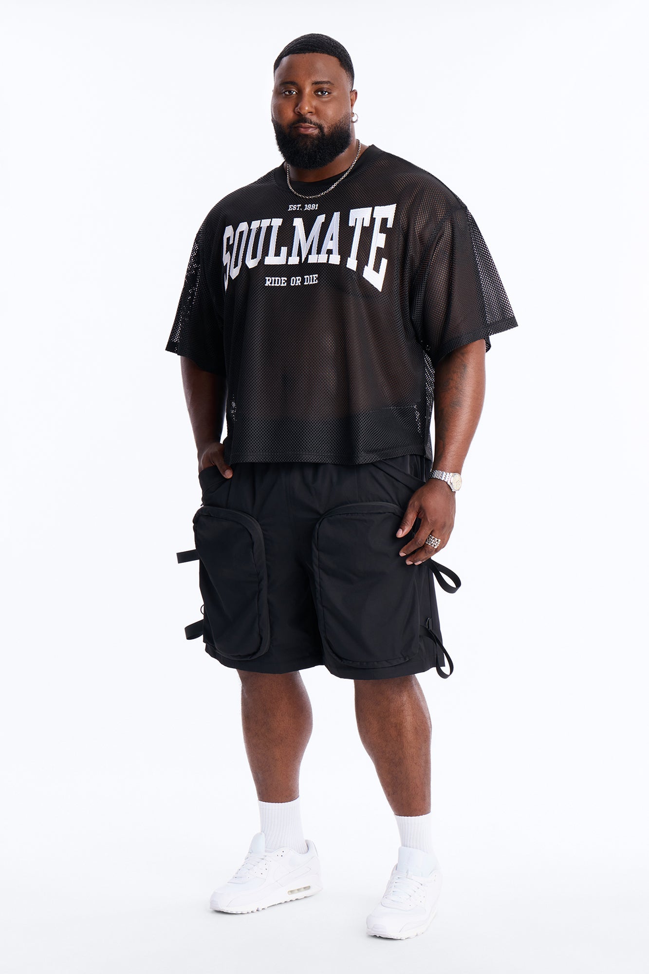 Relaxed Runyon Tech Short - Black Fashion Nova