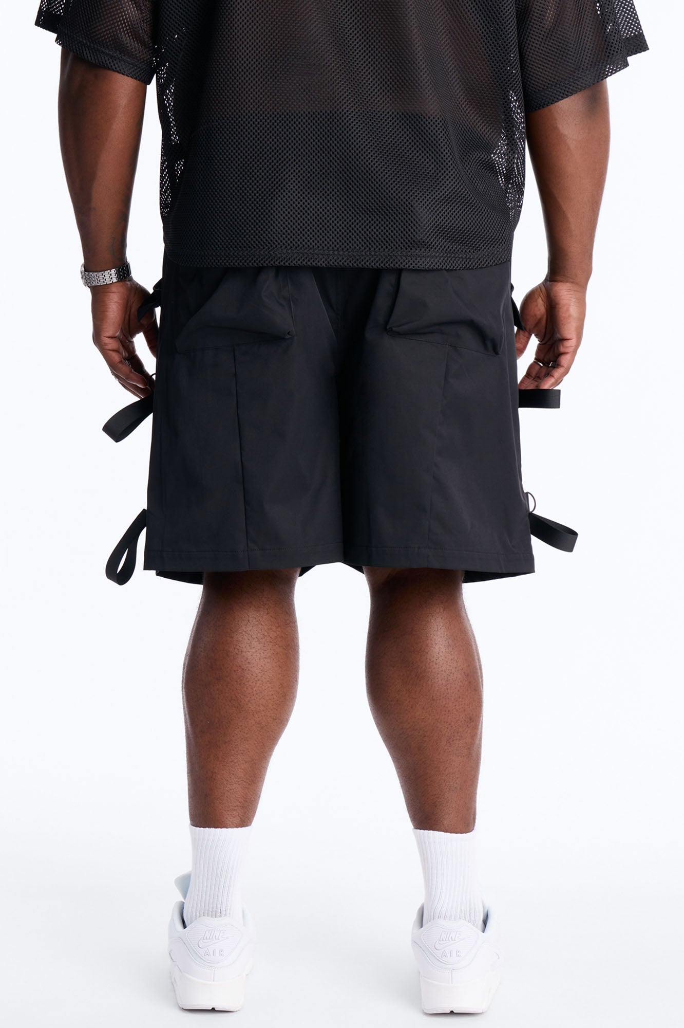Relaxed Runyon Tech Short - Black Fashion Nova