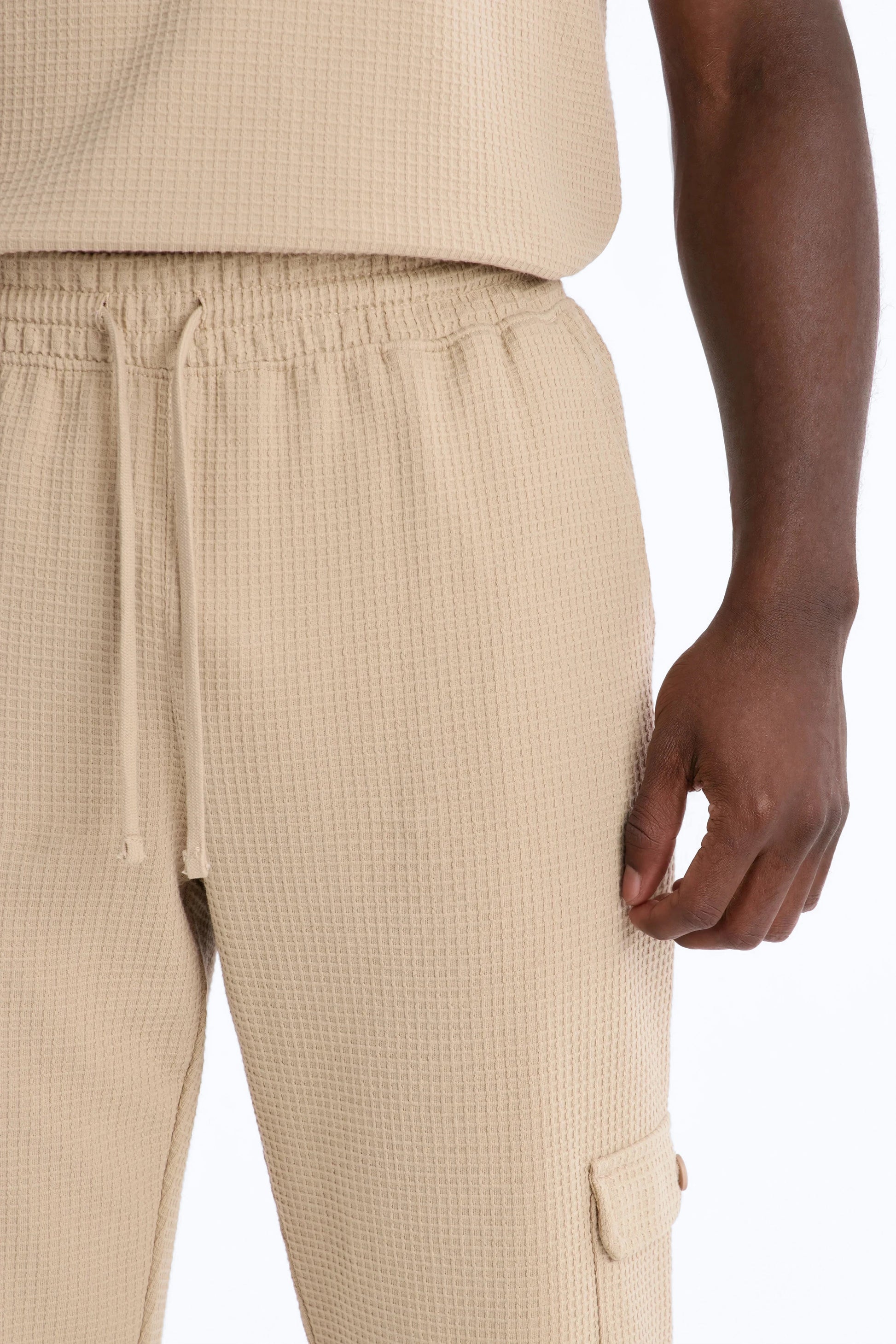 Straight Culver City Waffle Knit Pant - Stone Fashion Nova