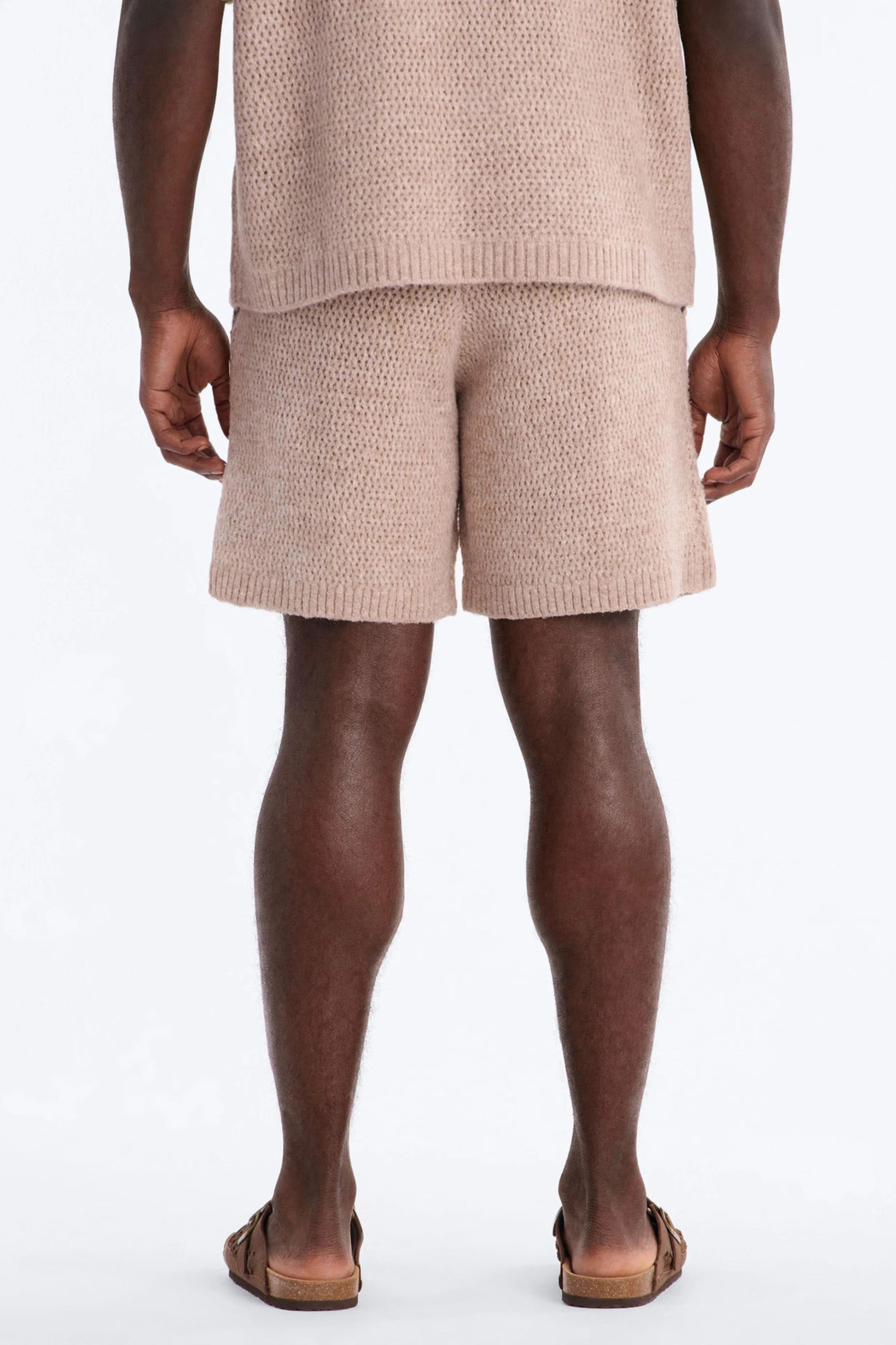 Relaxed Venice Sweater Short - Stone Fashion Nova