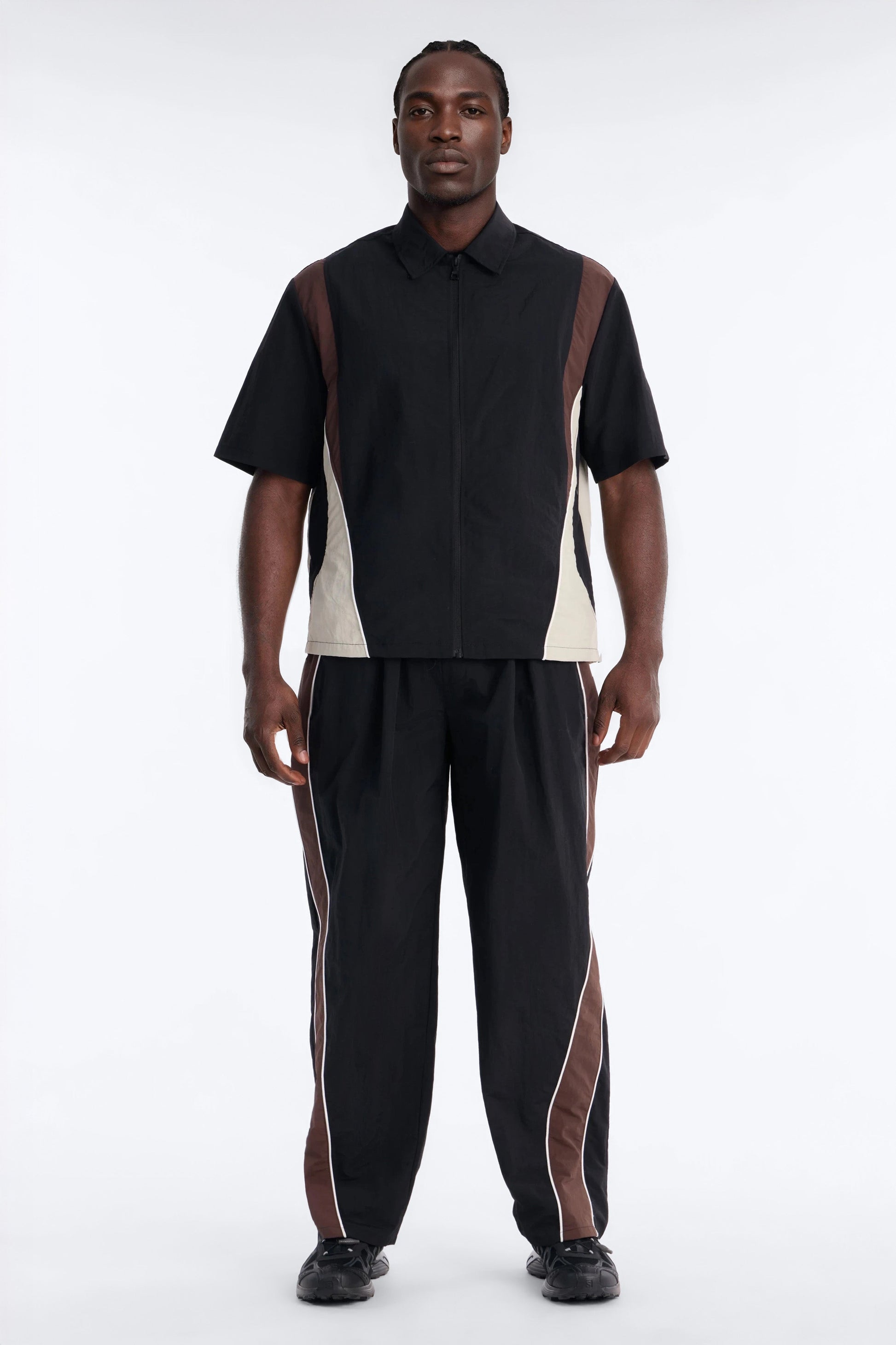 Barrel Osaka Block Pant - Black/Brown Fashion Nova