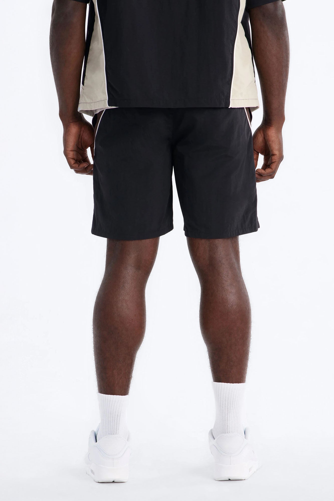 Relaxed Osaka Block Short - Black/Brown Fashion Nova