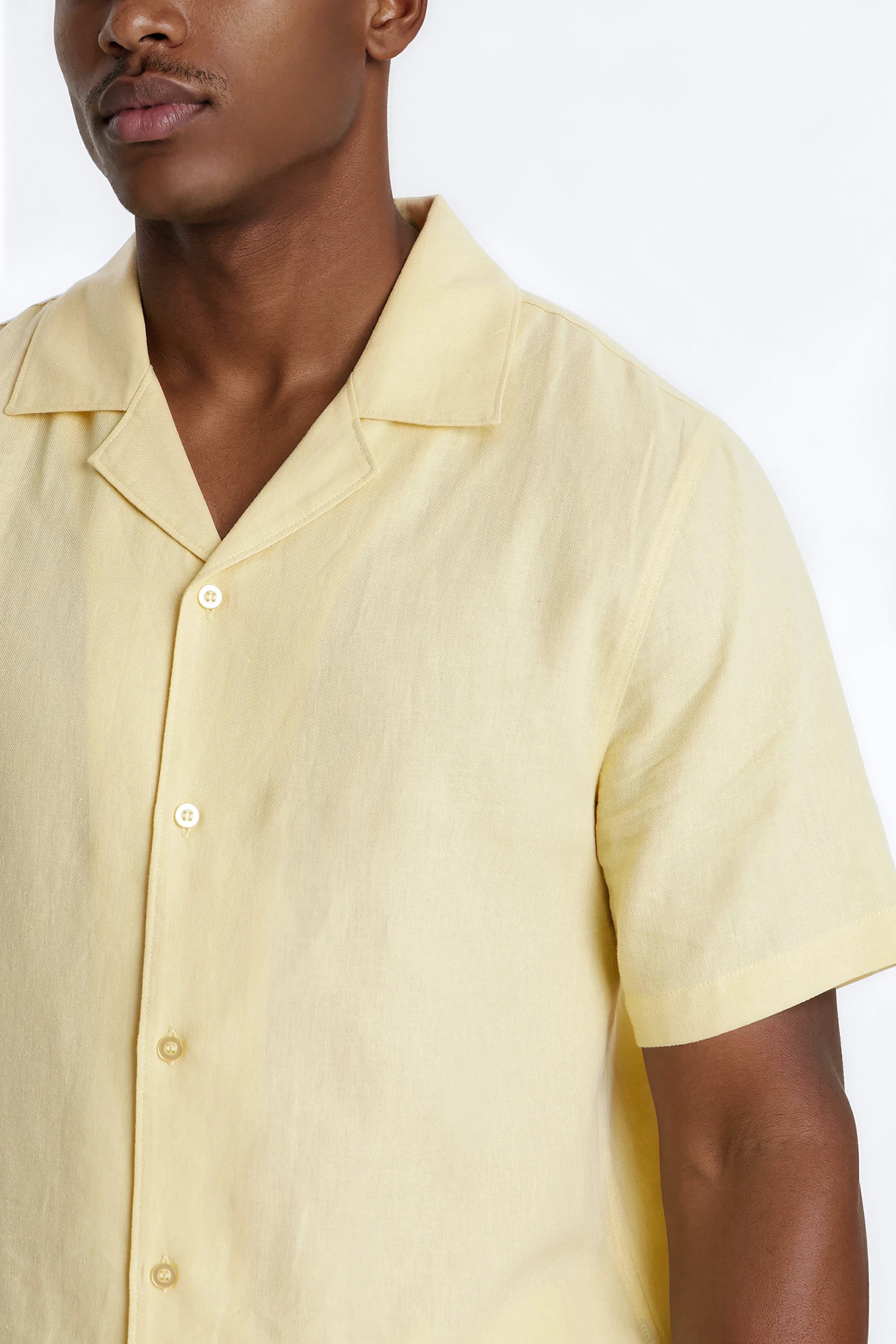 Bahamas Linen Shirt - Butter Yellow Fashion Nova
