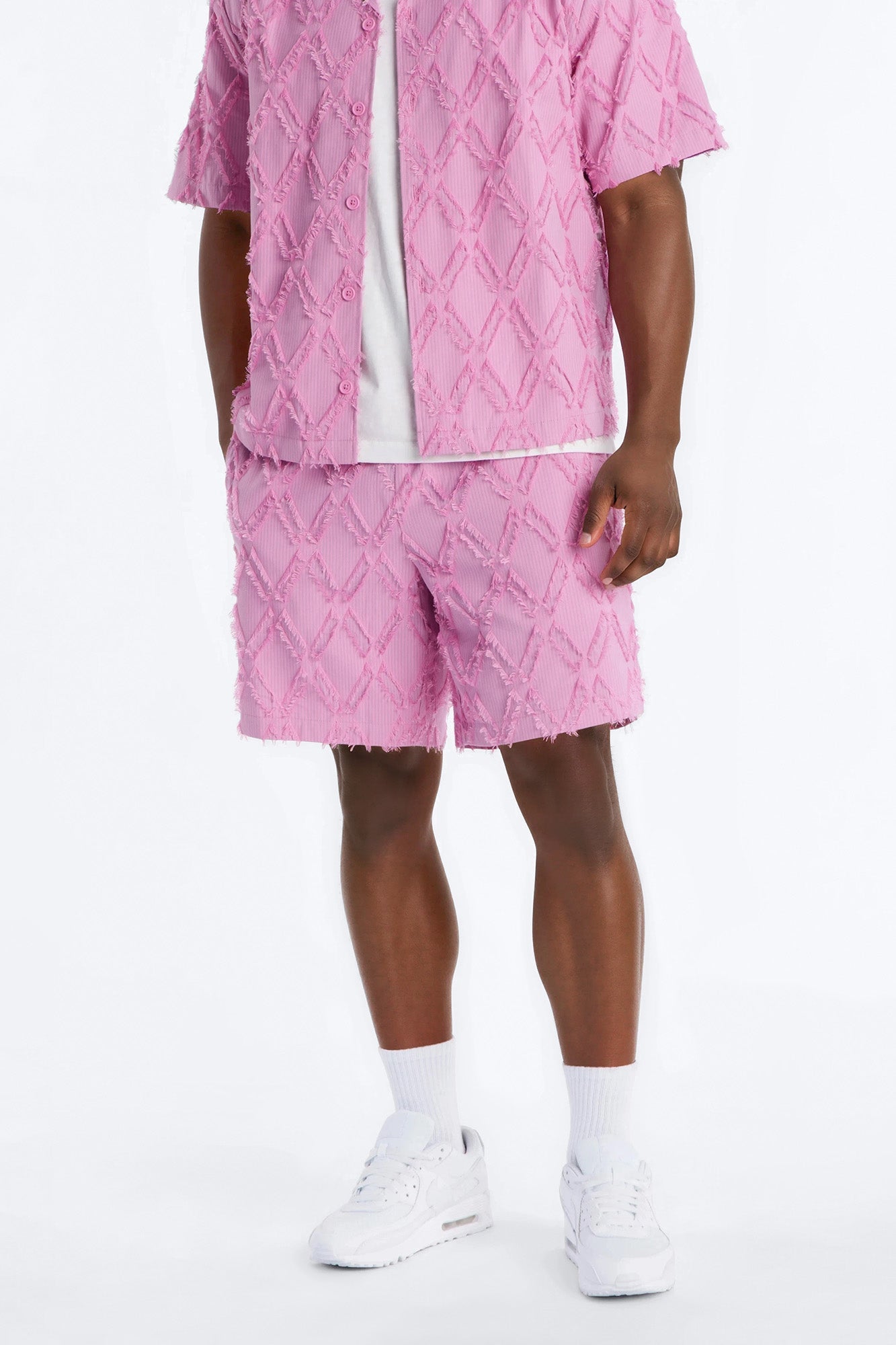 Relaxed Sahara Stripe Short - Mauve Fashion Nova