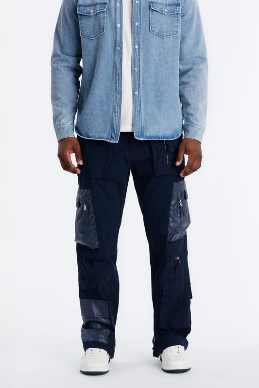 Straight Citadel Expedition Cargo Pant - Blue Fashion Nova