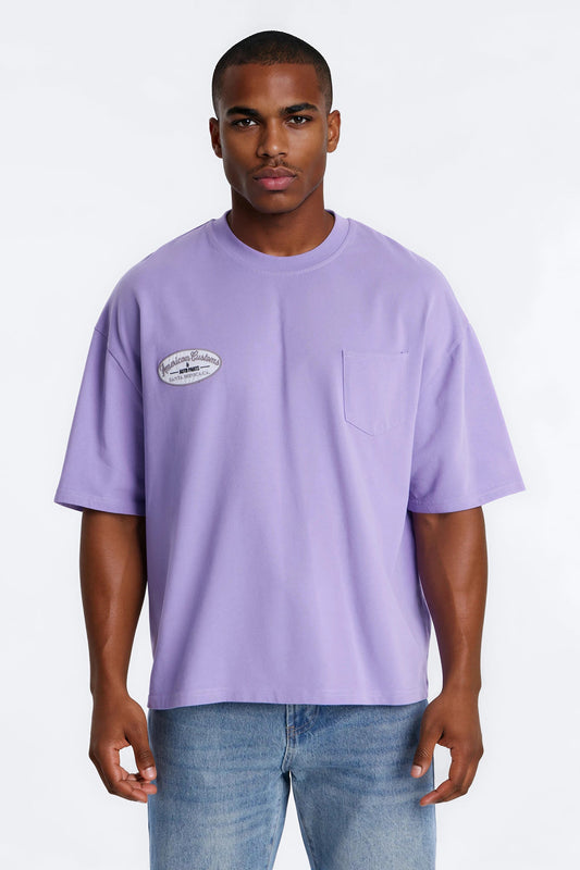 Boxy Gas Station Boxy Tee - Purple Fashion Nova