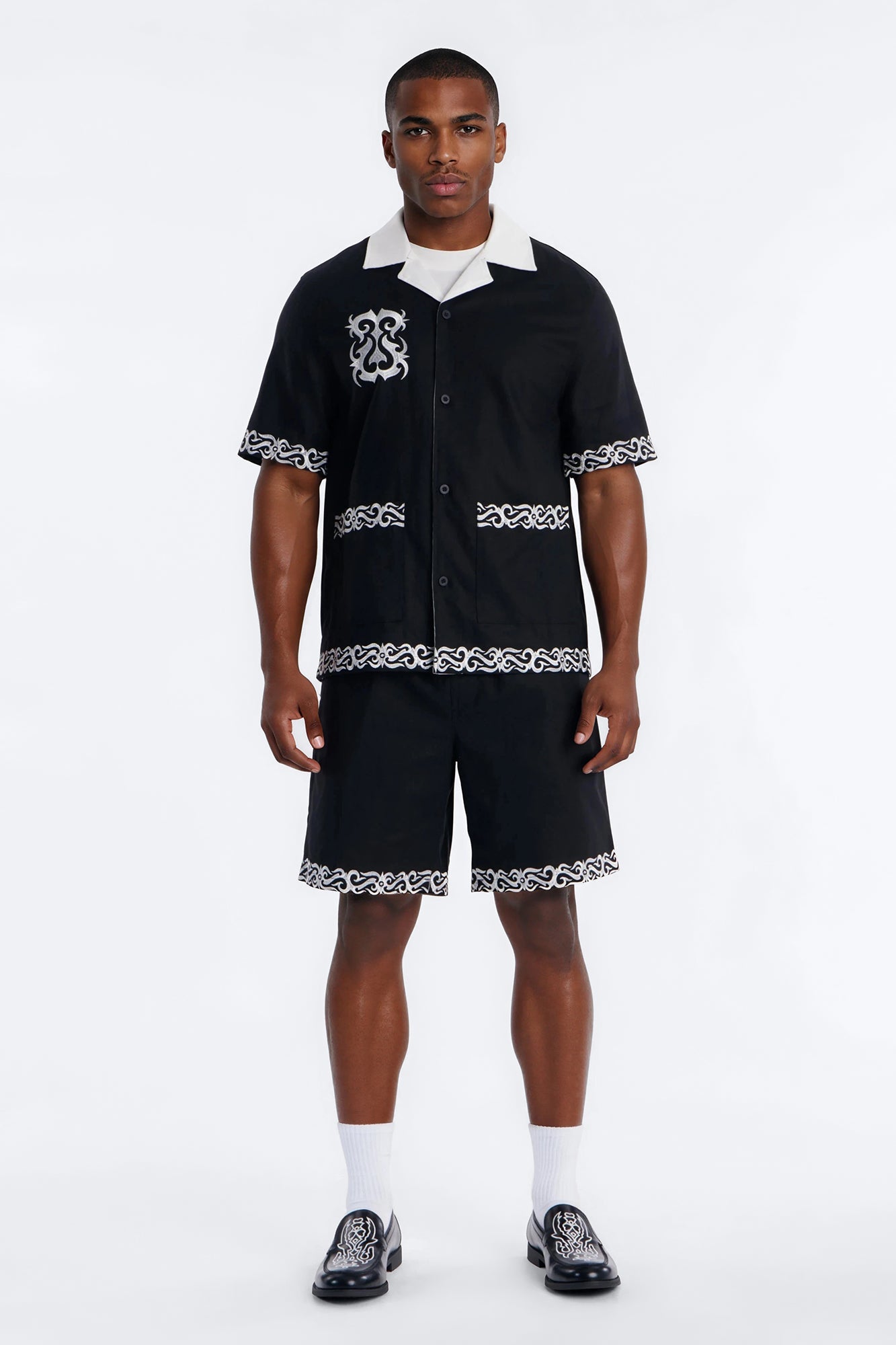Relaxed Coastal Isla Short - Black Fashion Nova