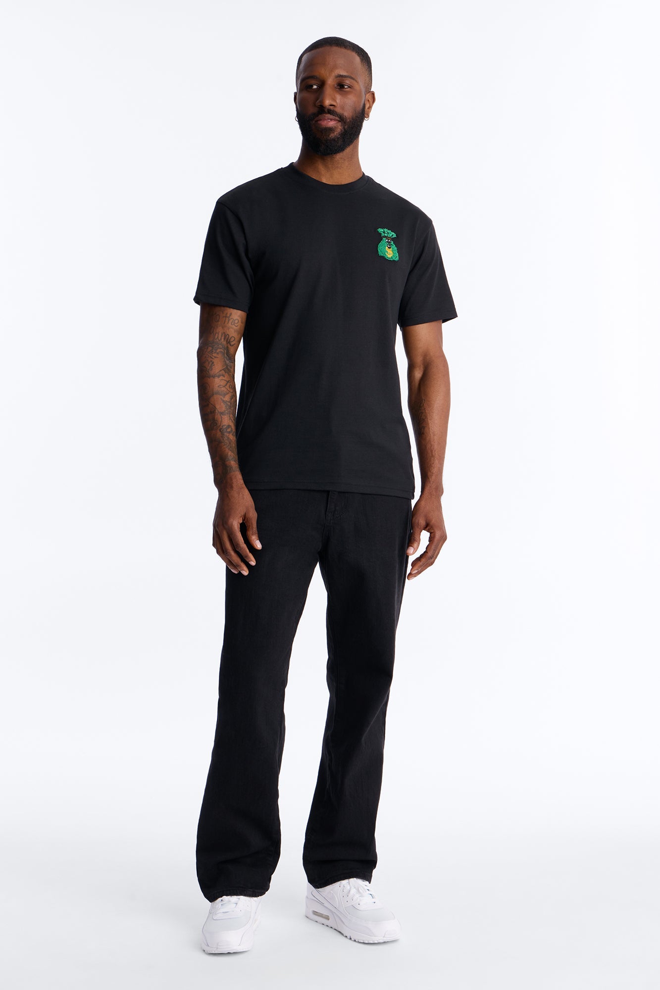 Lil Money Bag Short Sleeve Tee - Black Fashion Nova