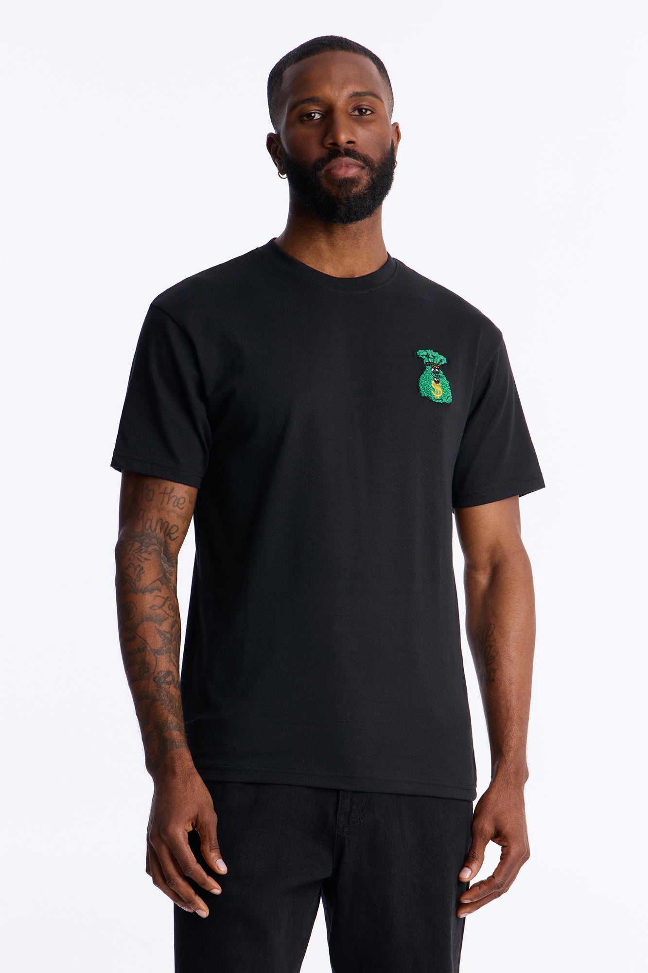 Lil Money Bag Short Sleeve Tee - Black Fashion Nova
