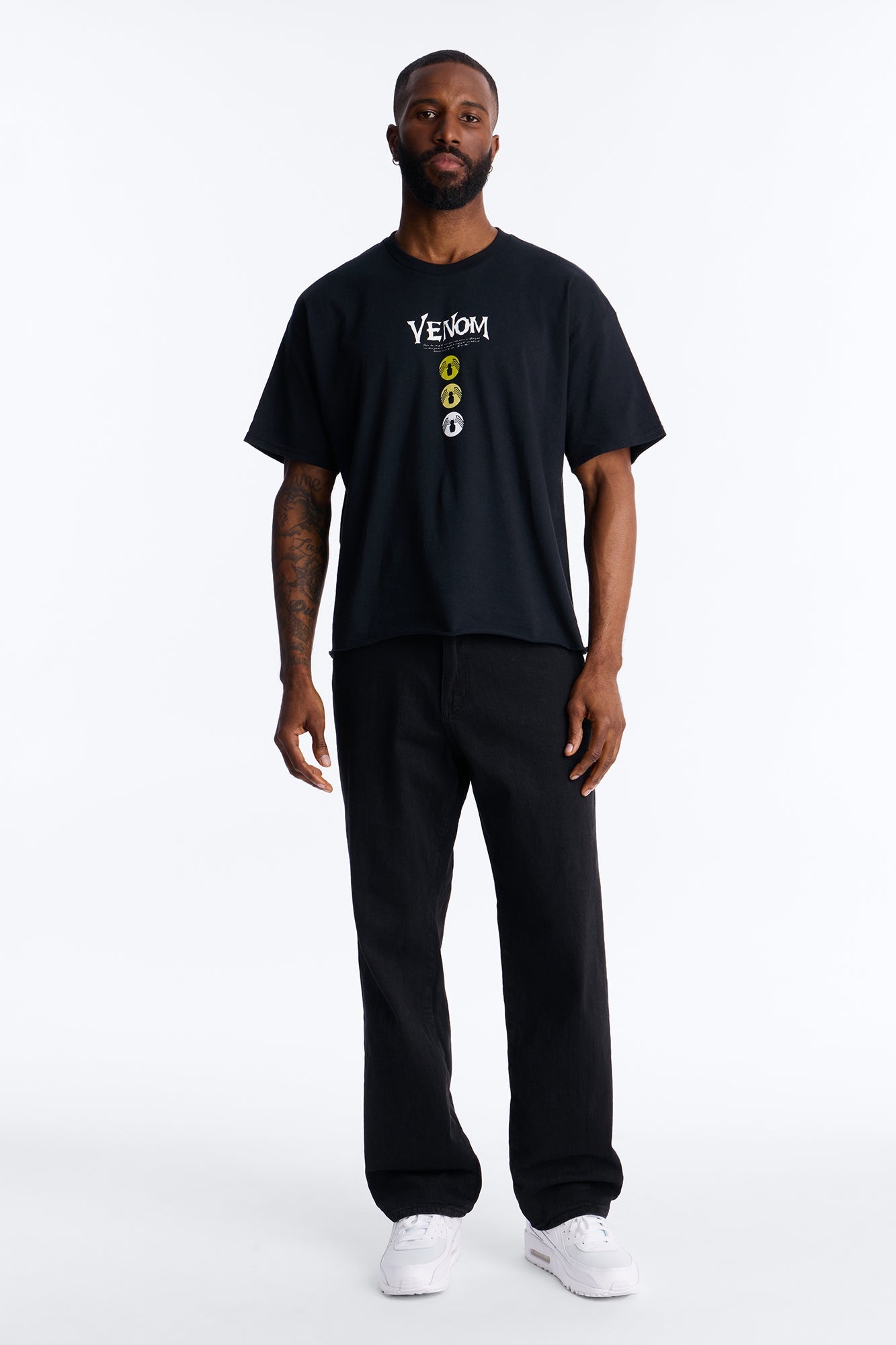 Venom The Anti Hero Boxy Short Sleeve Tee - Black Fashion Nova
